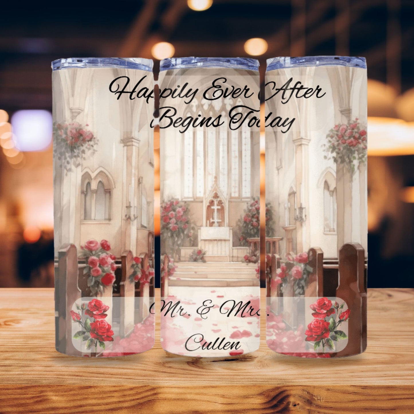 Wedding Tumbler Wrap 20z Skinny Tumbler Sublimation Design Digital Download PNG Bridal Tumbler Wrap Floral Tumbler Wrap