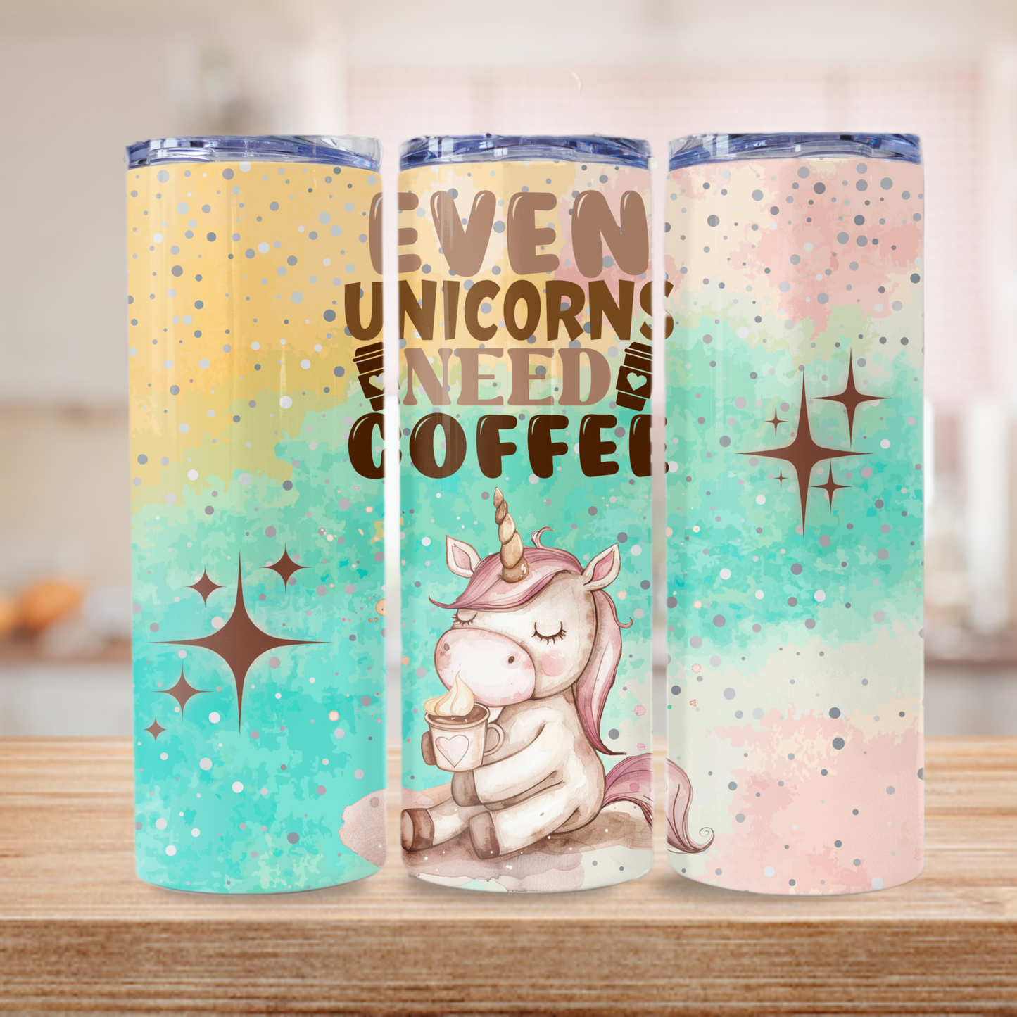 Unicorn Tumbler Wrap Design 20z Tumbler Digital Download PNG Digital File Sublimation Coffee PNG, Unicorn PNG, Pink PNG