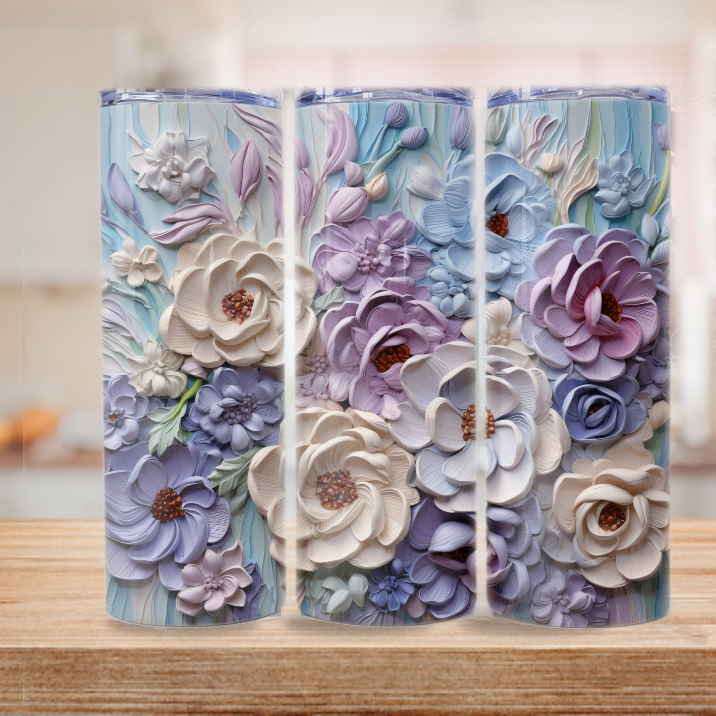 Floral Tumbler Wrap Design 20z Tumbler Digital Download PNG Sublimation Tumbler Wrap Floral PNG Canvas Painting