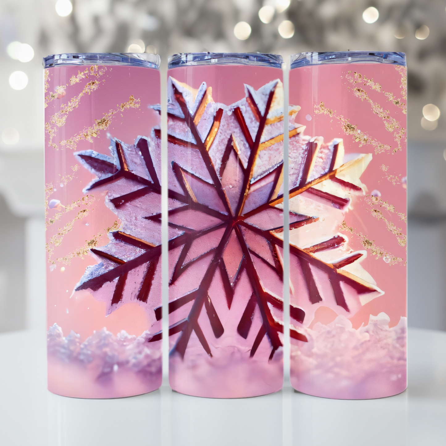Christmas Tumbler Snowflake Wrap, Design 20z Tumbler Digital Download PNG, Digital File Sublimation Tumbler Wrap Snowflake PNG Christmas PNG