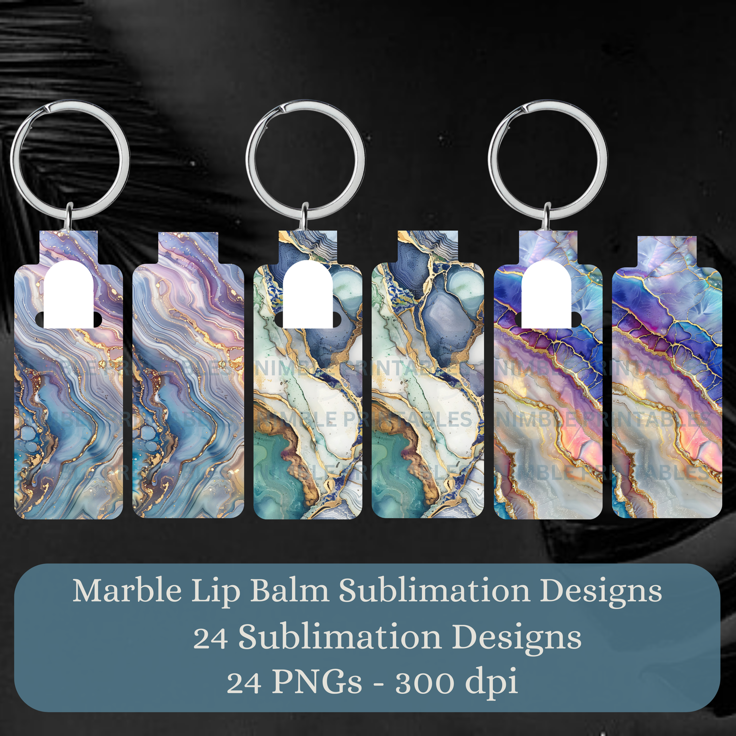 Kintsugi Skinny Lip Balm PNG Marble PNG Sublimation Bundle Skinny Lip Balm Holder PNG Key Ring Tag Fob Digital Downloads, Instant Download