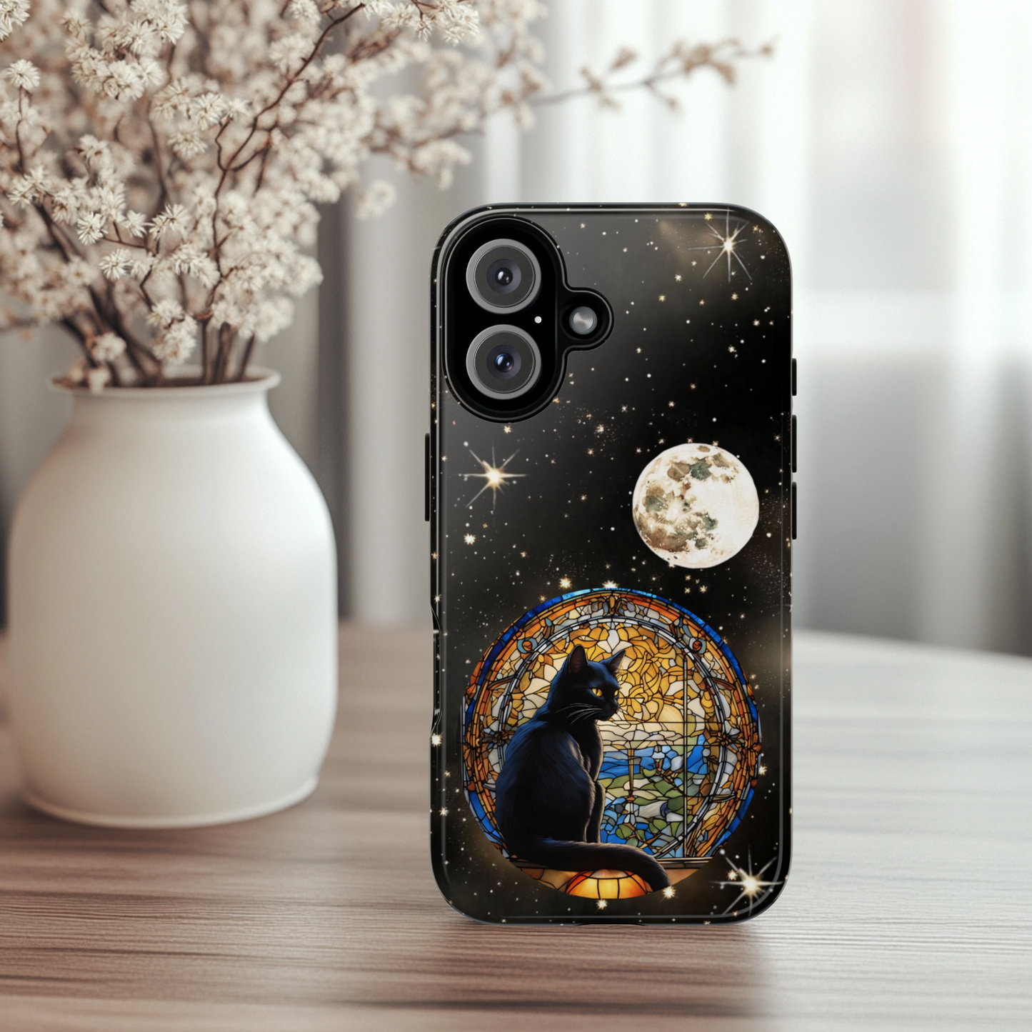 Galaxy Cat Phone Case, Tough Cases for Cat Lovers, Unique Gift for Animal Enthusiasts, Cosmic Pet Protection, Stylish Accessory