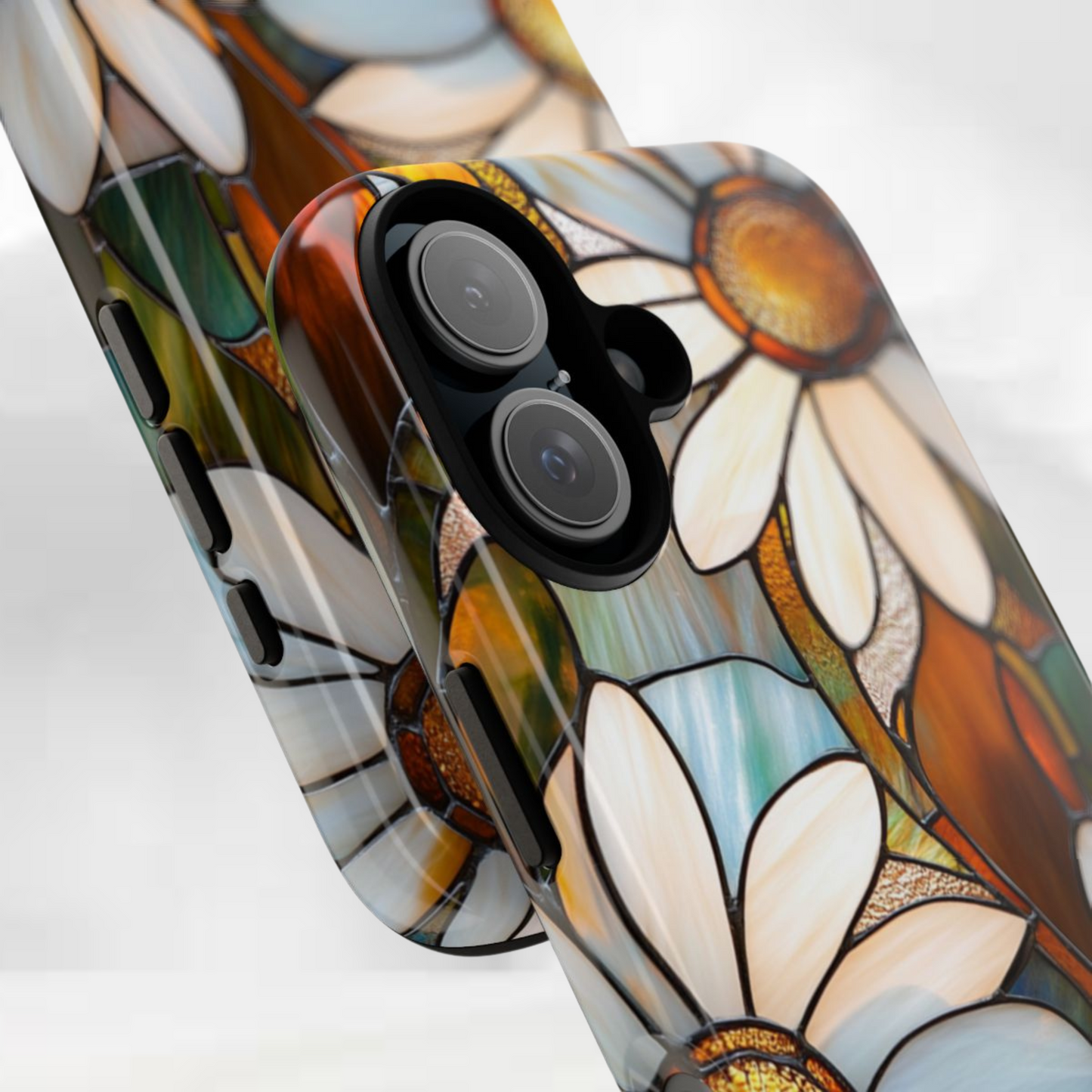 Stained Glass Dasiy Aesthetic Phone Case for iPhone