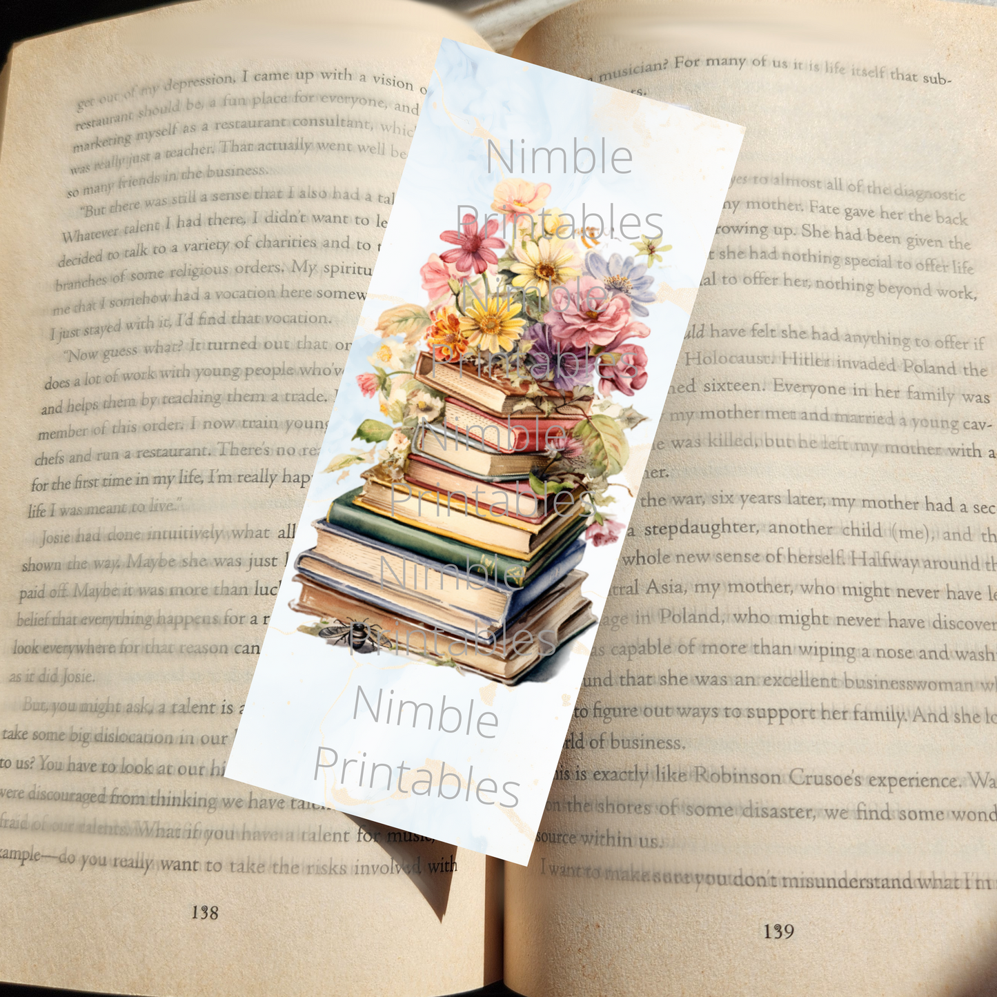 Cute Bookmarks Bundle, Printable Bookmarks, Digital Downloads, Watercolor Bookmark, 35 PNG and 35 JPG Bookmark Sublimation