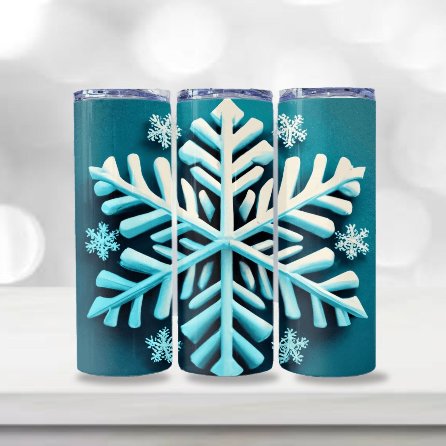 Christmas Snowflake Tumbler Wrap Design 20z Tumbler Digital Download PNG, Digital File Sublimation Tumbler Wrap Snowflake PNG Christmas PNG