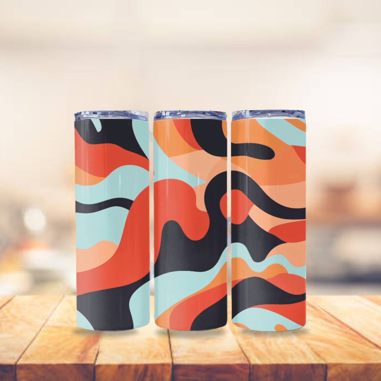 Gorpcore Aesthetic Tumbler Wrap 20z Skinny Tumbler Sublimation Design Digital Download PNG Colorful Camouflage Design
