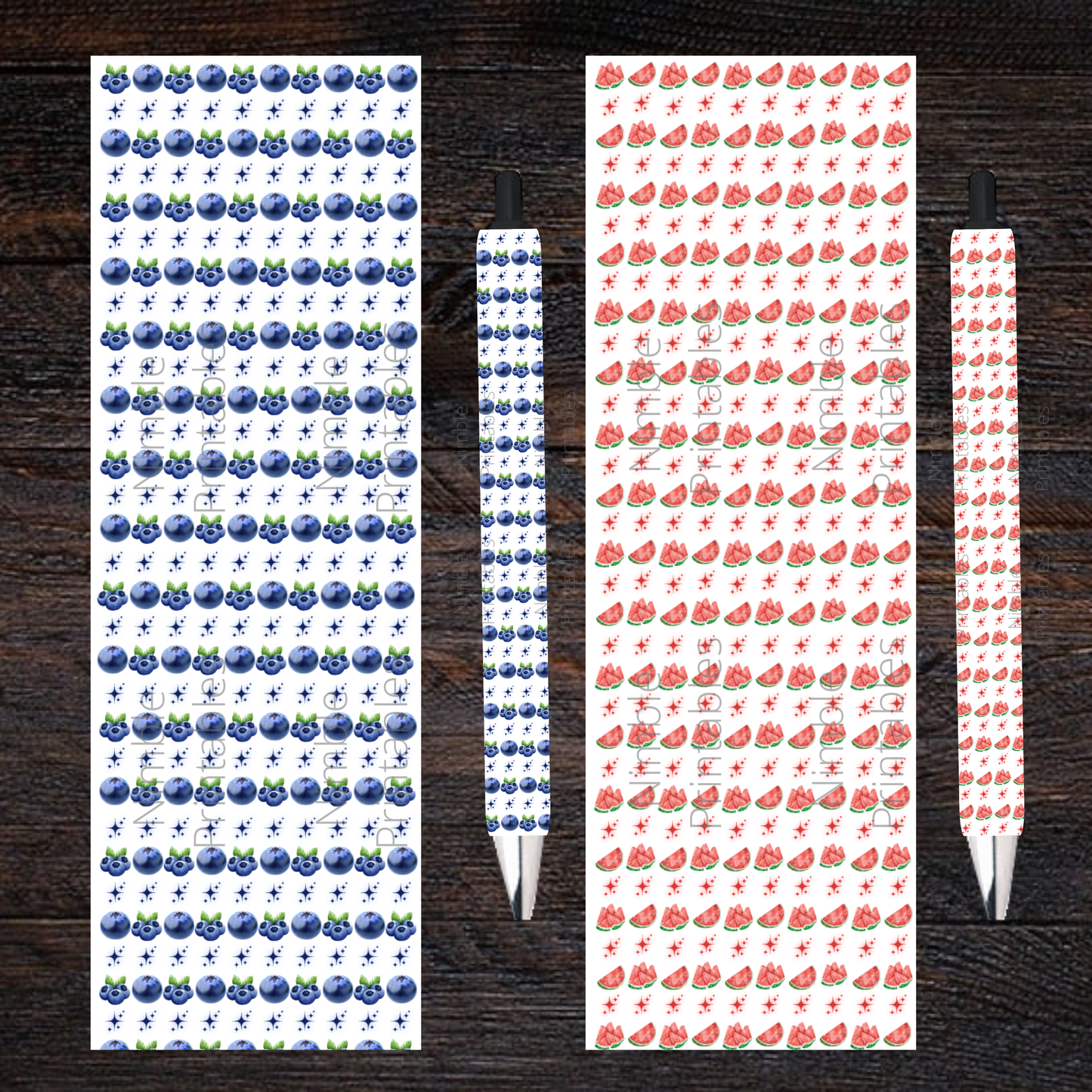 Fruit Pen Wraps Bundle PNG , Pen Wrap PNG, Lemon PNG, Passion Fruit png, Transparent Background, Digital Downloads, Instant Download