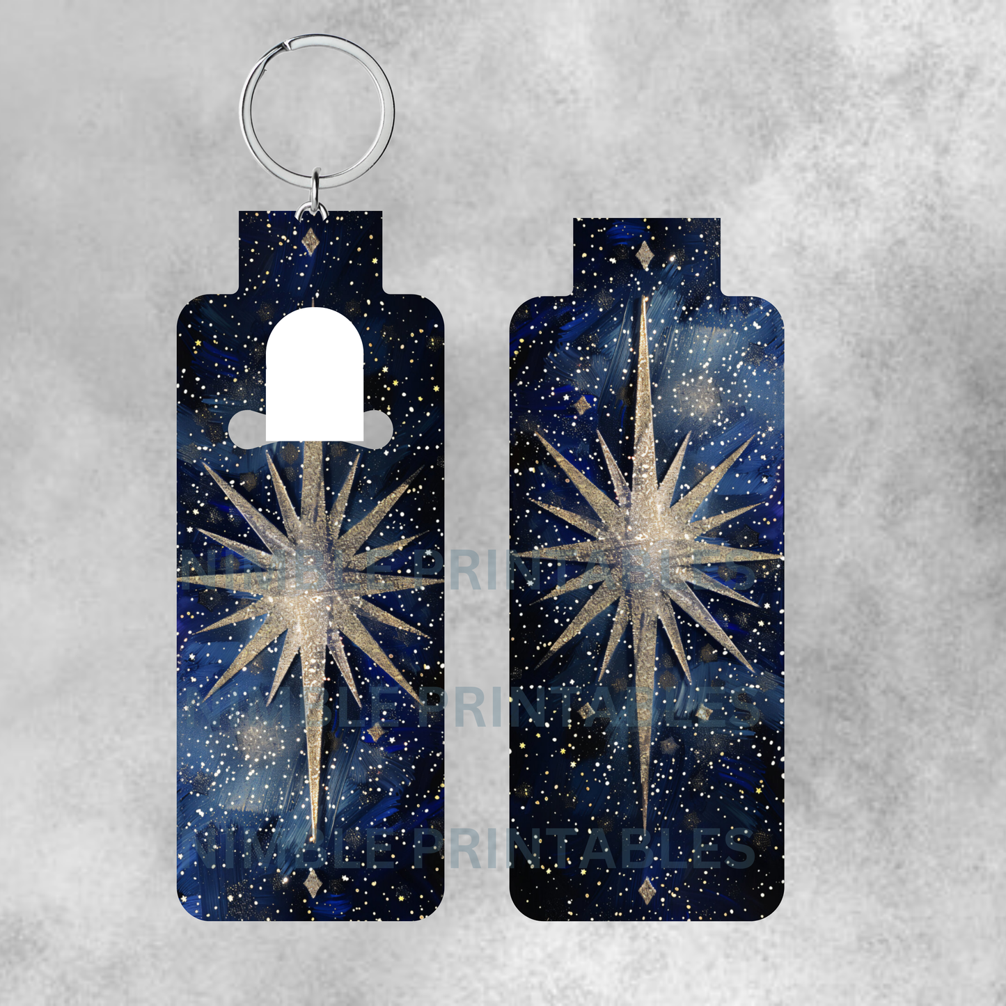 Celestial Stars Skinny Lip Balm Sublimation Bundle 32 Skinny Lip Balm Holder PNGs Key Ring Tag Fob Digital Downloads, Instant Download