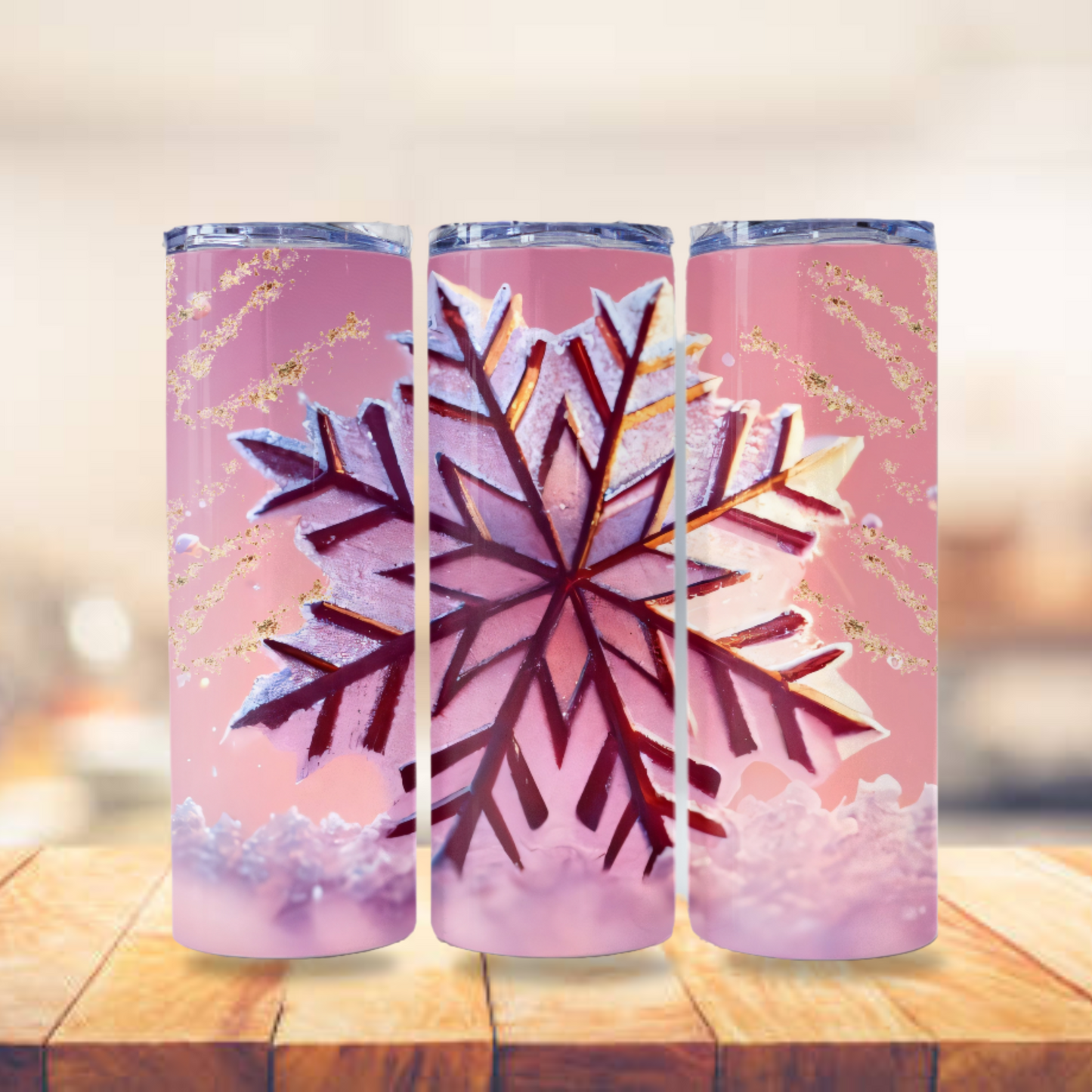 Christmas Tumbler Snowflake Wrap, Design 20z Tumbler Digital Download PNG, Digital File Sublimation Tumbler Wrap Snowflake PNG Christmas PNG