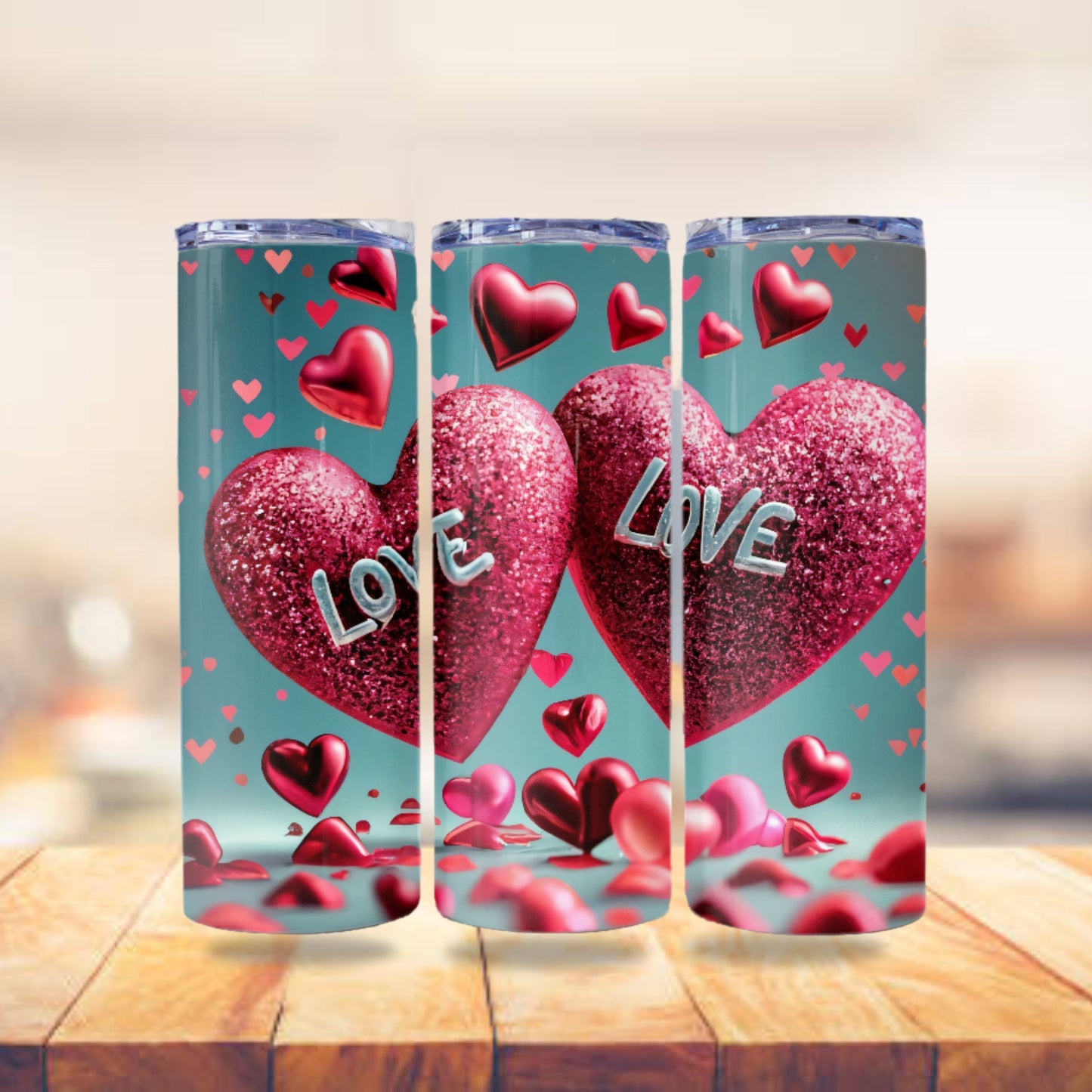 Valentine's Day Tumbler Wrap Design 20z Tumbler Digital Download PNG, Digital File Sublimation Tumbler Wrap Love PNG, Hearts PNG