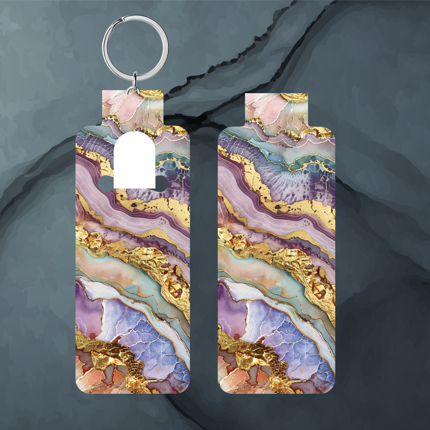 Kintsugi Skinny Lip Balm PNG Marble PNG Sublimation Bundle Skinny Lip Balm Holder PNG Key Ring Tag Fob Digital Downloads, Instant Download