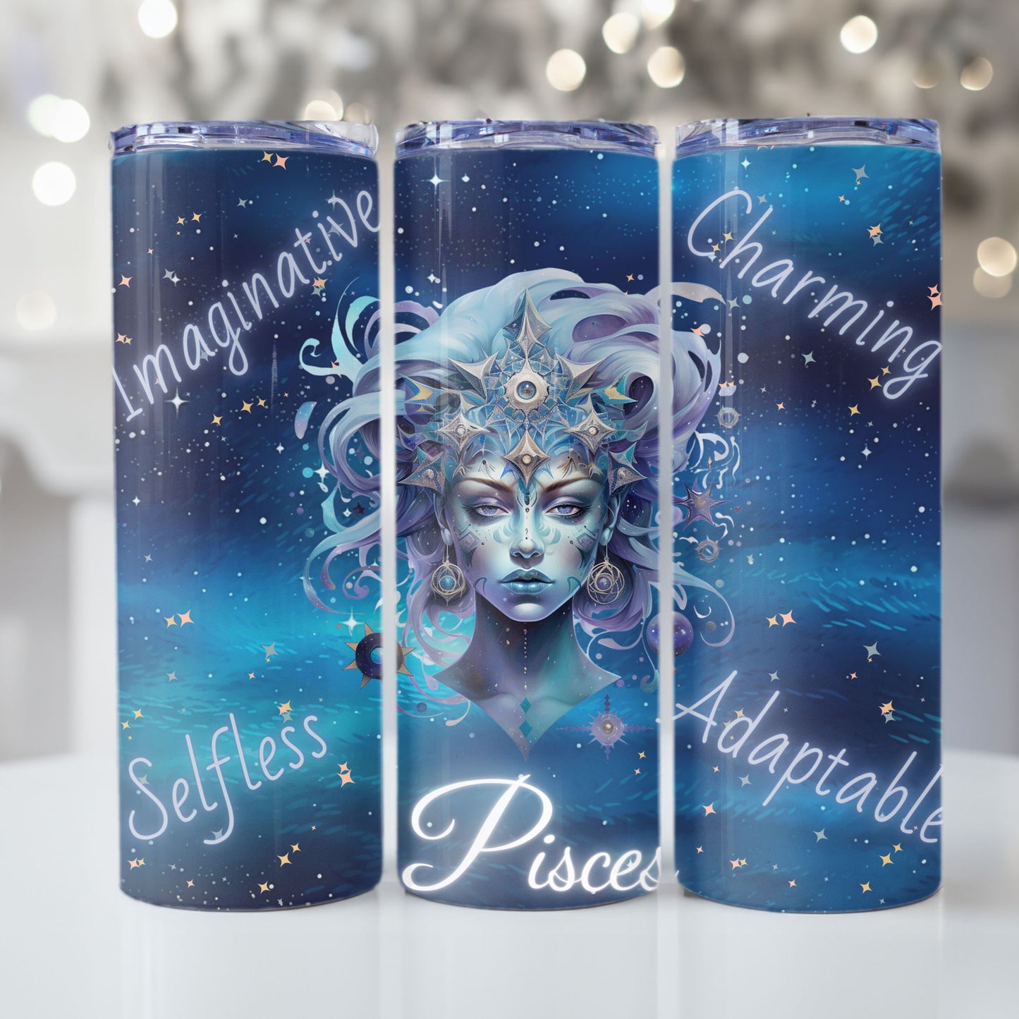 Zodiac Sign Tumbler Wrap Bundle, 20z Skinny Tumbler Sublimation Design Digital Download PNG Colorful Tumbler Wrap 12 Designs