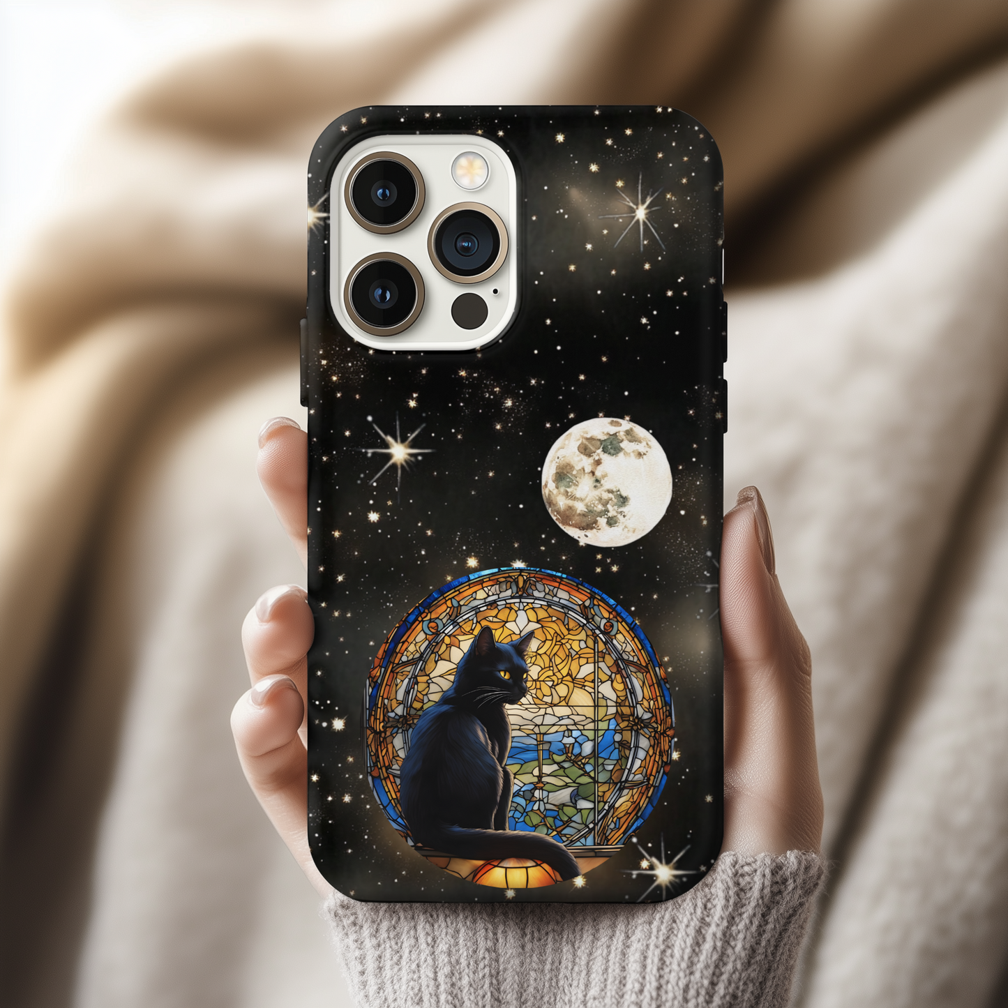 Galaxy Cat Phone Case, Tough Cases for Cat Lovers, Unique Gift for Animal Enthusiasts, Cosmic Pet Protection, Stylish Accessory