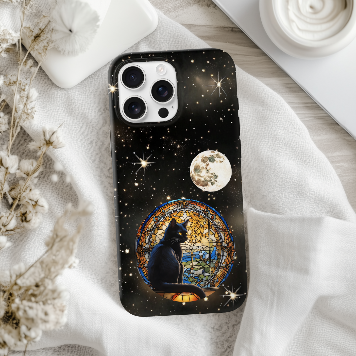 Galaxy Cat Phone Case, Tough Cases for Cat Lovers, Unique Gift for Animal Enthusiasts, Cosmic Pet Protection, Stylish Accessory