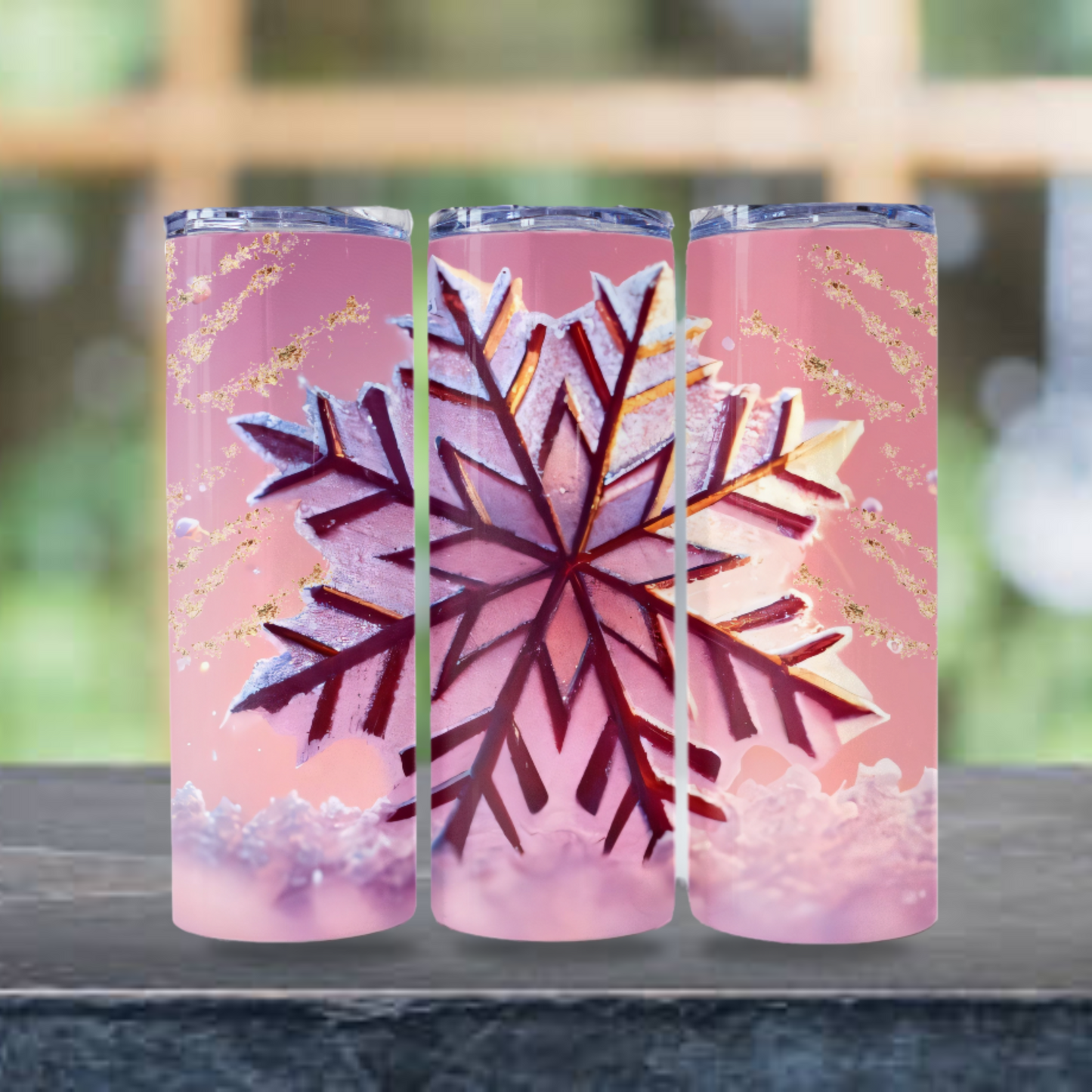 Christmas Tumbler Snowflake Wrap, Design 20z Tumbler Digital Download PNG, Digital File Sublimation Tumbler Wrap Snowflake PNG Christmas PNG