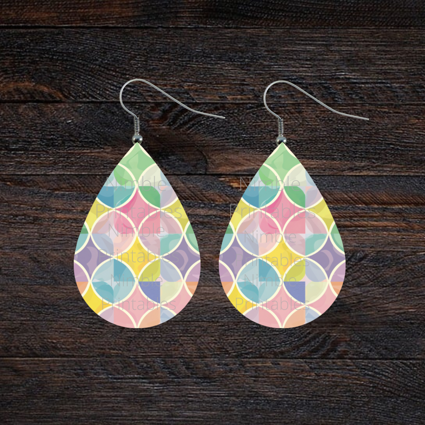 Teardrop Earring PNG Bundle Retro Print PNG Earrings Sublimation Earring Designs Digital Download Instant Download Groovy PNG, Trendy png