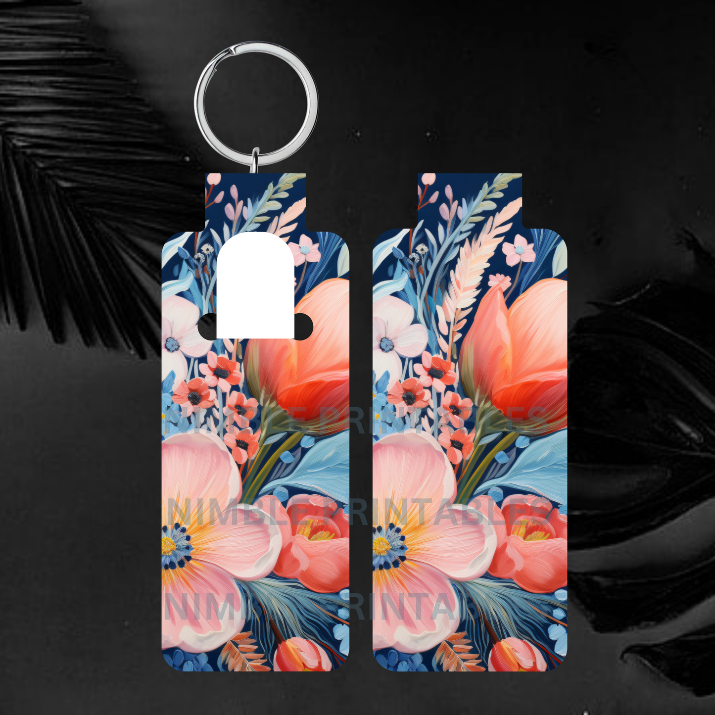 Wildflower Skinny Lip Balm Sublimation Bundle Skinny Lip Balm Holder PNG Key Ring Tag Fob Digital Downloads, Instant Download