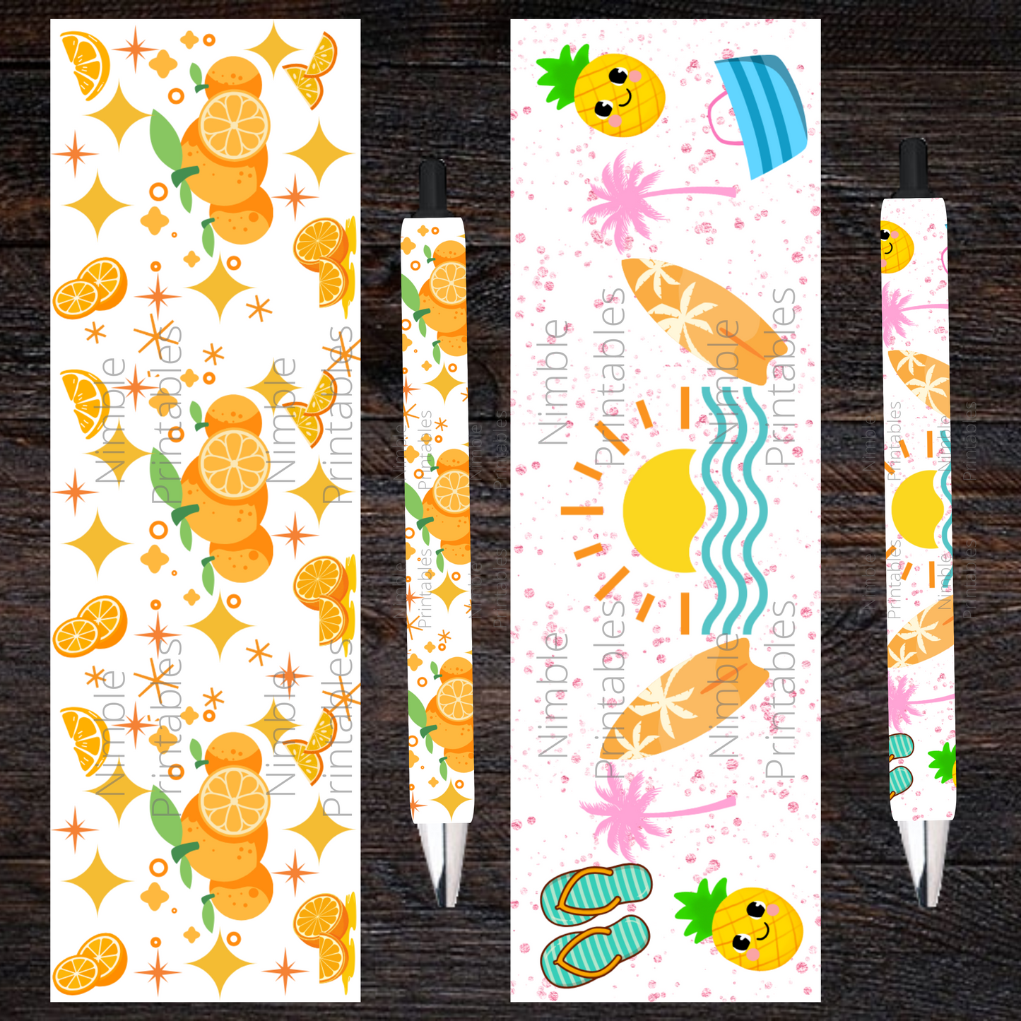 Pen Wraps Bundle Summer PNG, Pen Wrap PNG, Glitter PNG, Boho PNG, Rainbow PNG, Transparent Background, Digital Downloads, Instant Download