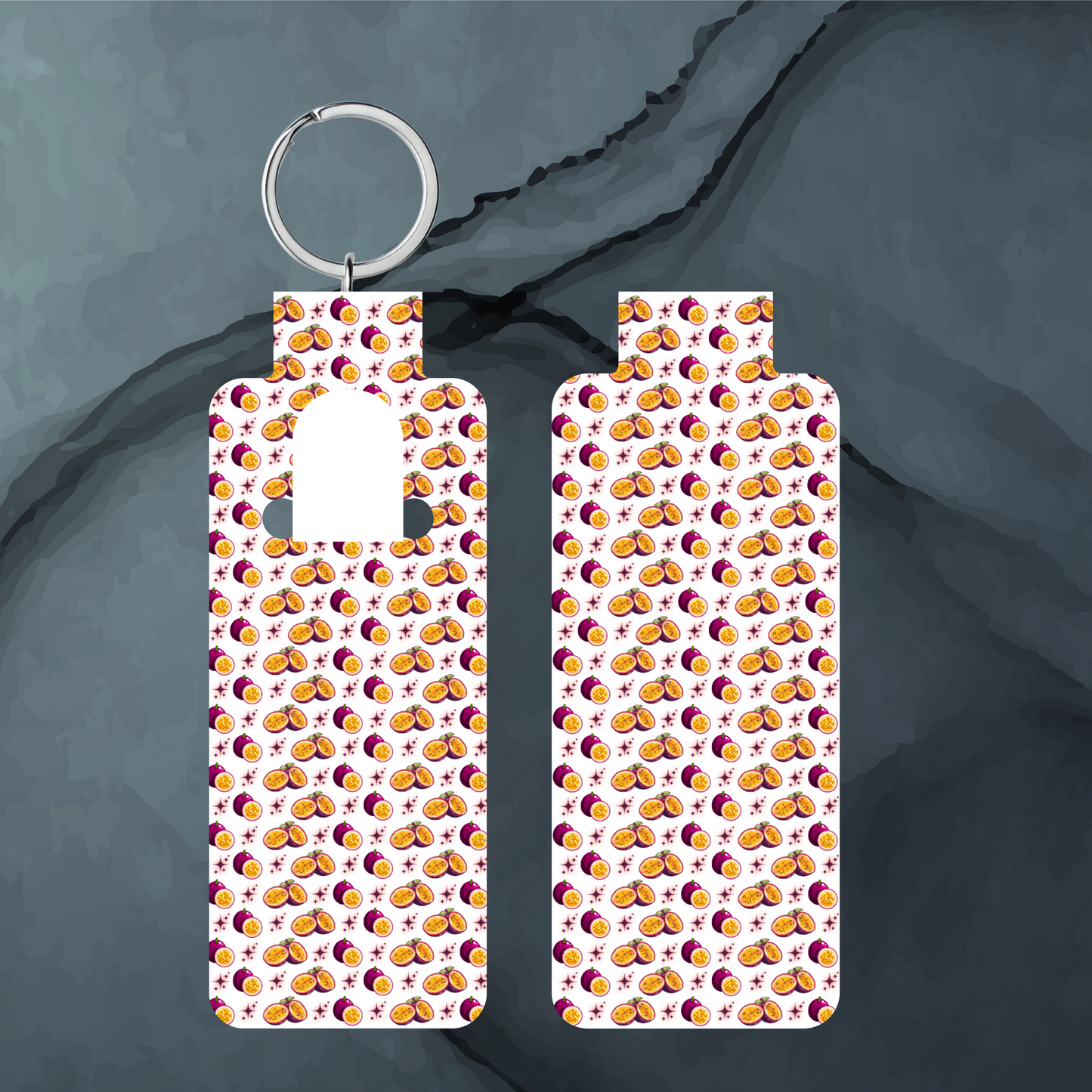 Fruit Print Skinny Lip Balm Sublimation Bundle Skinny Lip Balm Holder PNG Key Ring Tag Fob Digital Downloads, Instant Download Lemon PNG