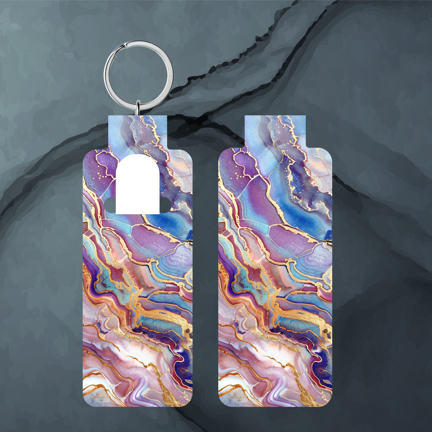 Kintsugi Skinny Lip Balm PNG Marble PNG Sublimation Bundle Skinny Lip Balm Holder PNG Key Ring Tag Fob Digital Downloads, Instant Download