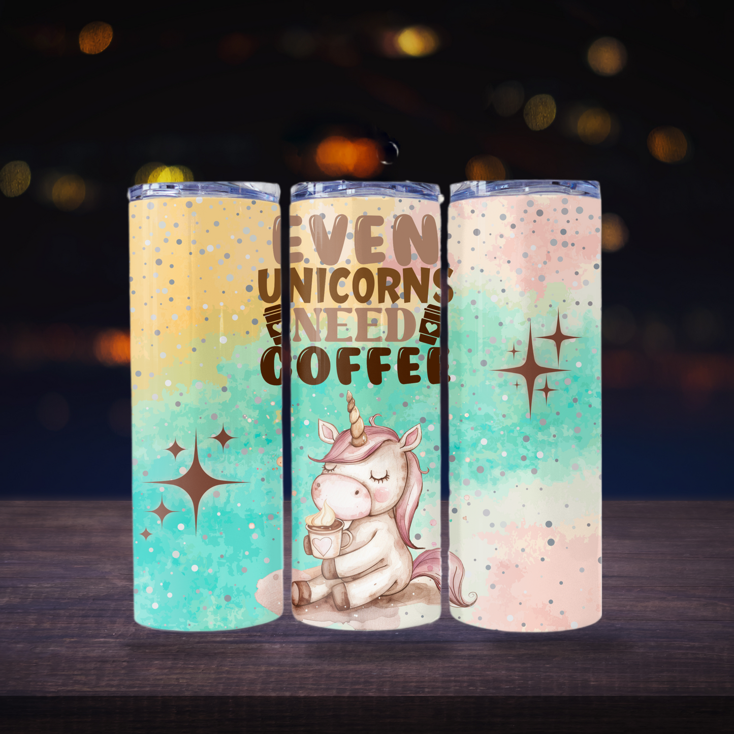 Unicorn Tumbler Wrap Design 20z Tumbler Digital Download PNG Digital File Sublimation Coffee PNG, Unicorn PNG, Pink PNG
