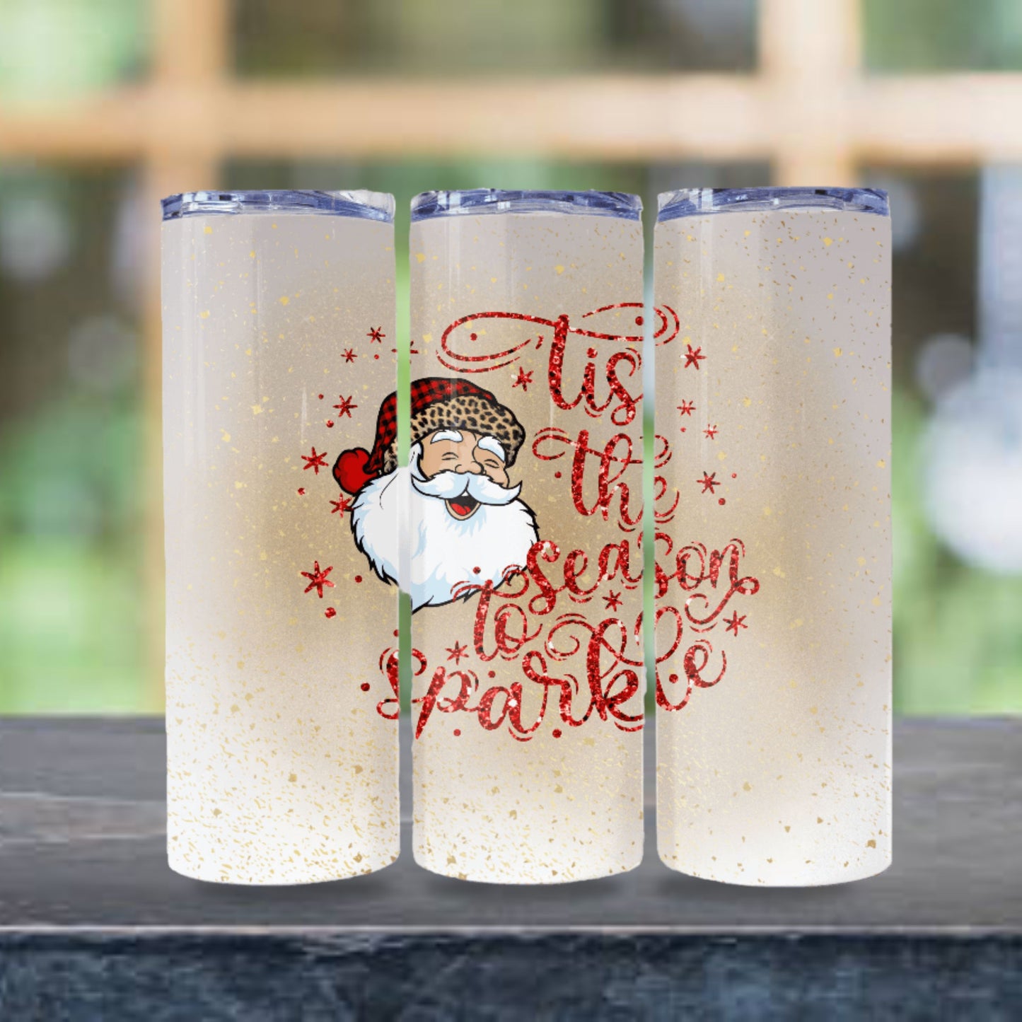 Christmas Tumbler Wrap 20z Skinny Tumbler Sublimation Design Digital Download PNG Santa Claus Tumbler Wrap Christmas PNG