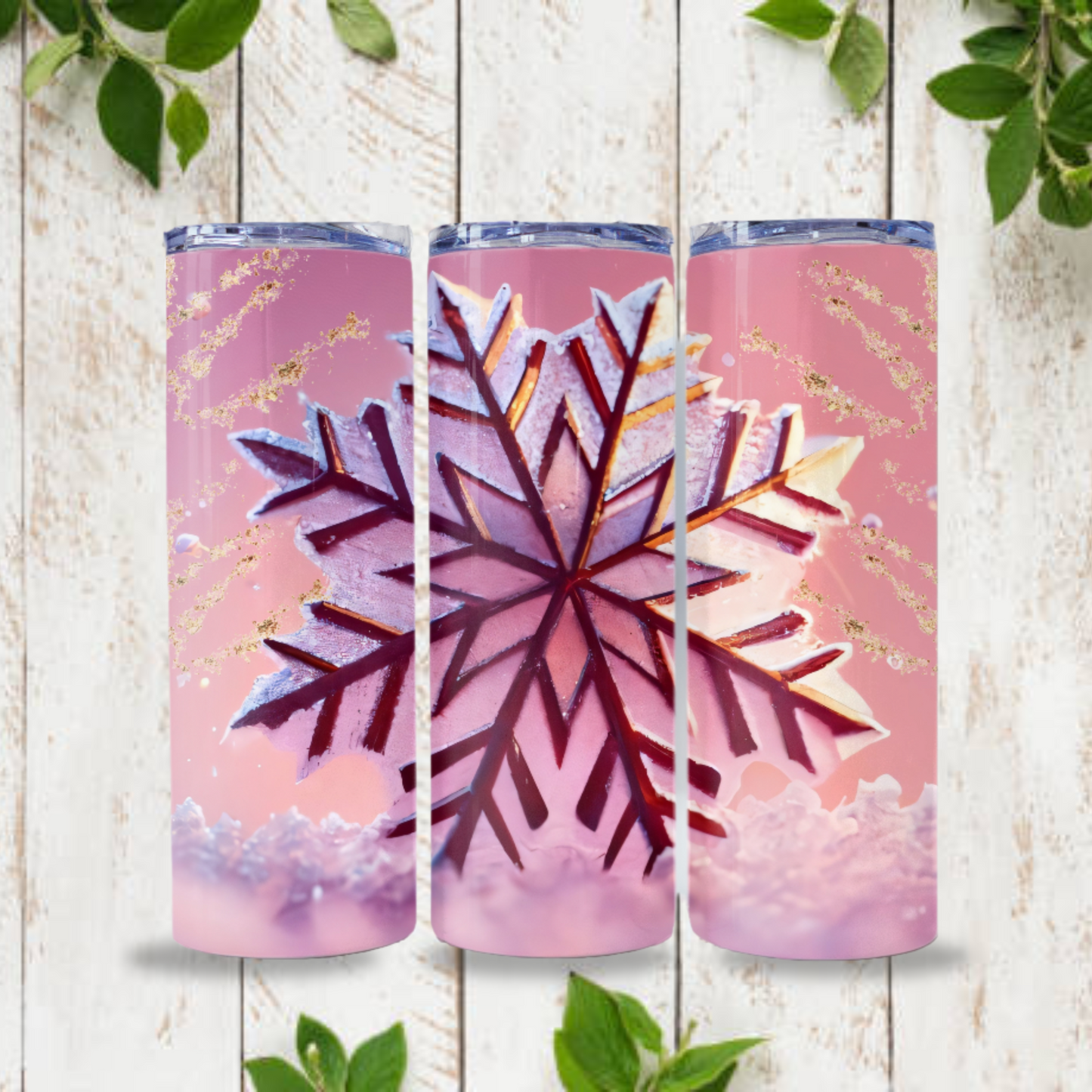 Christmas Tumbler Snowflake Wrap, Design 20z Tumbler Digital Download PNG, Digital File Sublimation Tumbler Wrap Snowflake PNG Christmas PNG