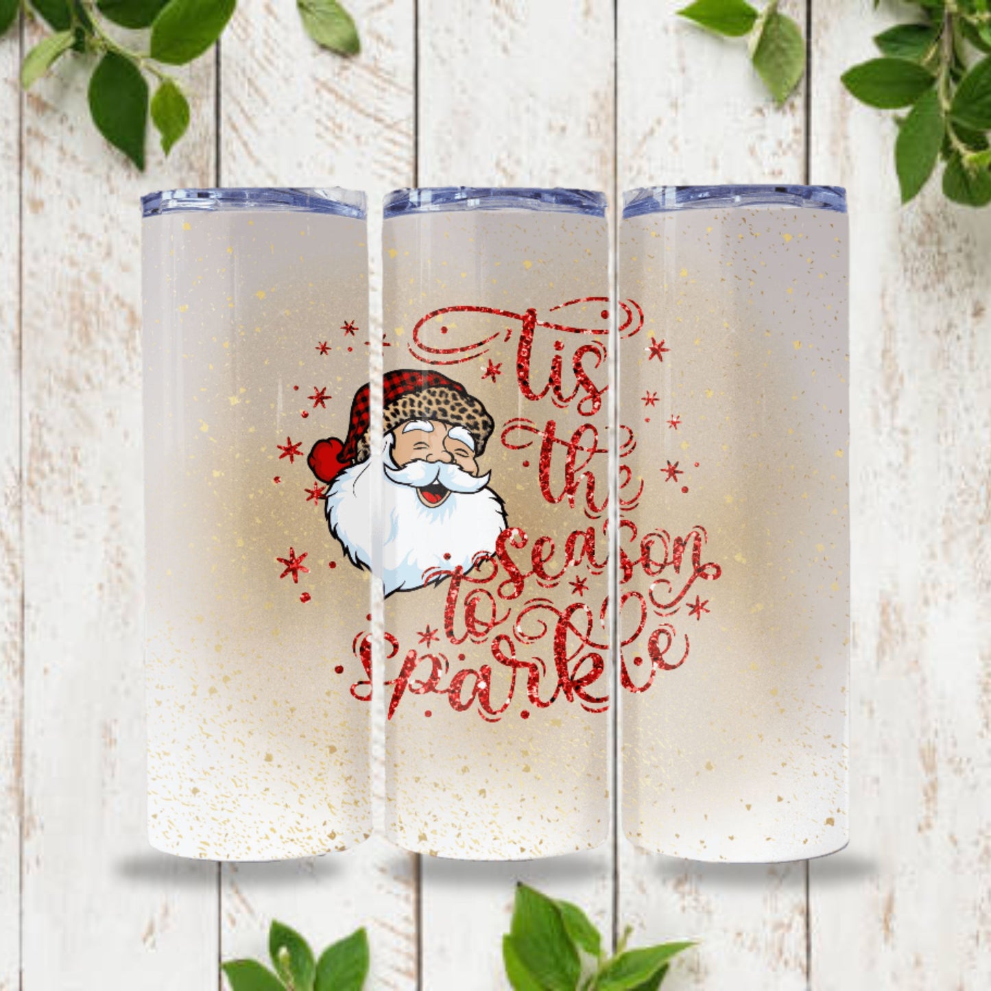 Christmas Tumbler Wrap 20z Skinny Tumbler Sublimation Design Digital Download PNG Santa Claus Tumbler Wrap Christmas PNG