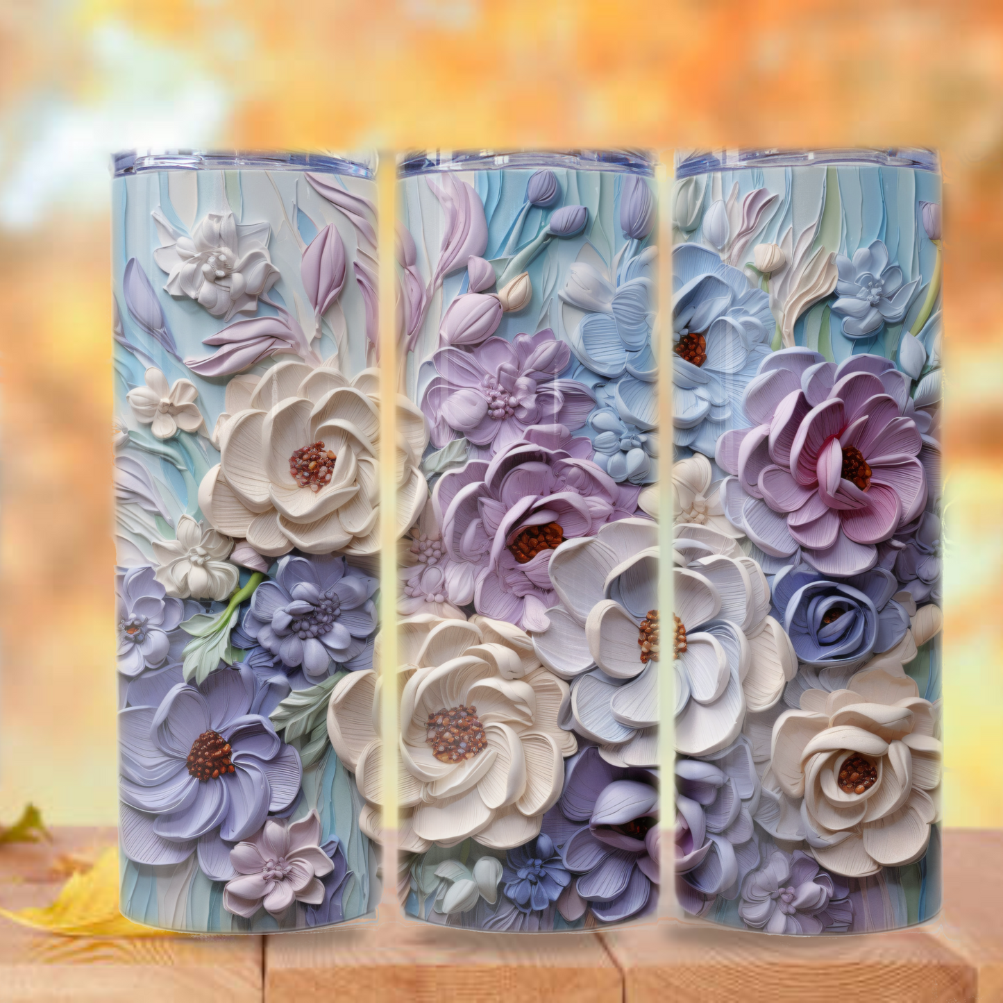 Floral Tumbler Wrap Design 20z Tumbler Digital Download PNG Sublimation Tumbler Wrap Floral PNG Canvas Painting