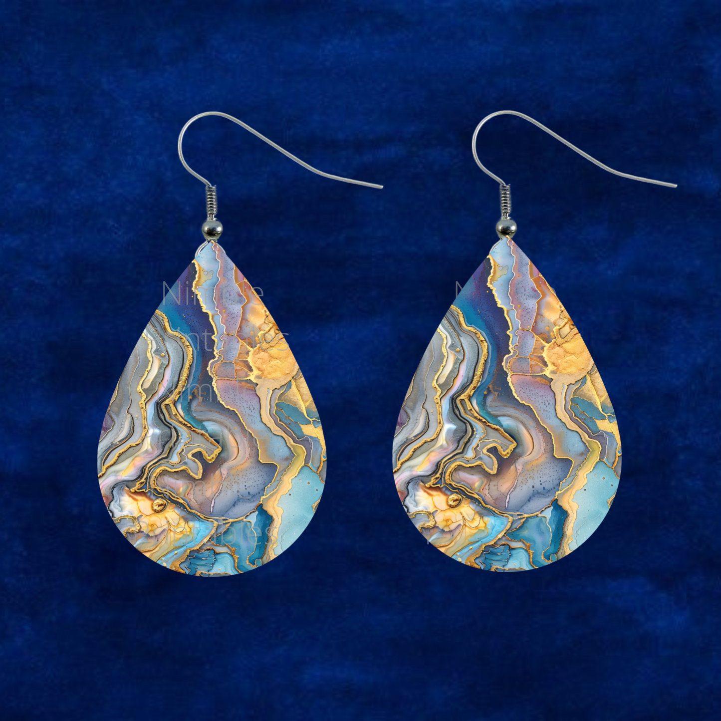 Teardrop Earring PNG Earrings Kintsugi Earring Sublimation Earring Designs Digital Download Instant Download Kintsugi Jewelry, Marble PNG