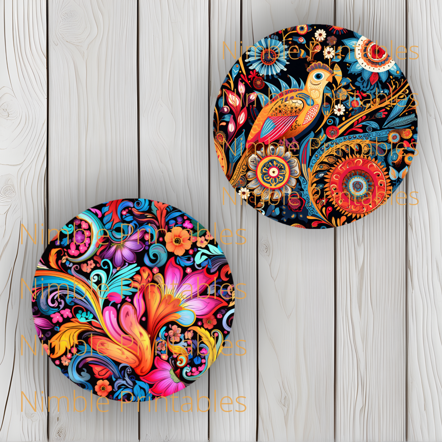 Boho Hippie Floral Car Coaster PNG, Floral, Car Coaster PNG, Boho PNG, Instant Downloads Sublimation Design Car Accessories Hippie png