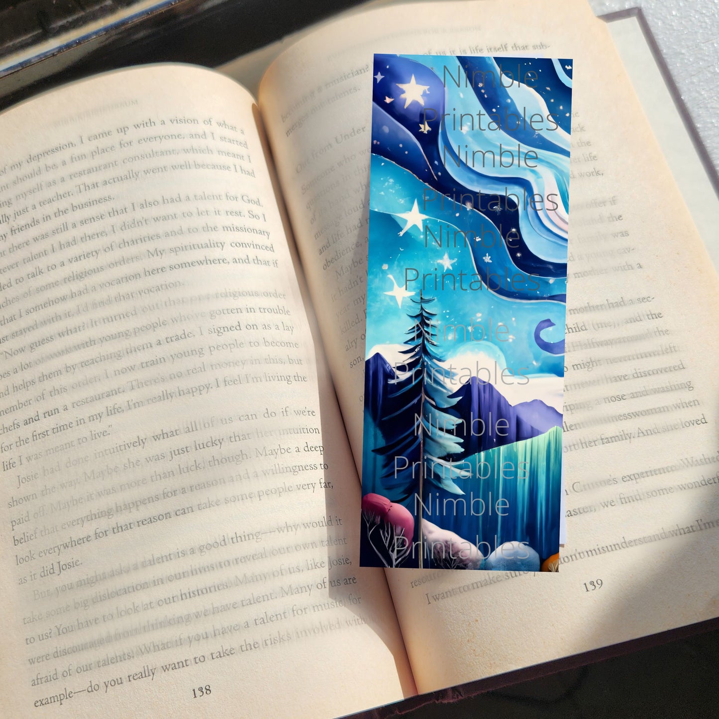 Printable Bookmarks Bundle Night Sky Theme, Digital Downloads, Watercolor bookmark, 30 PNG and JPG Bookmark Sublimation