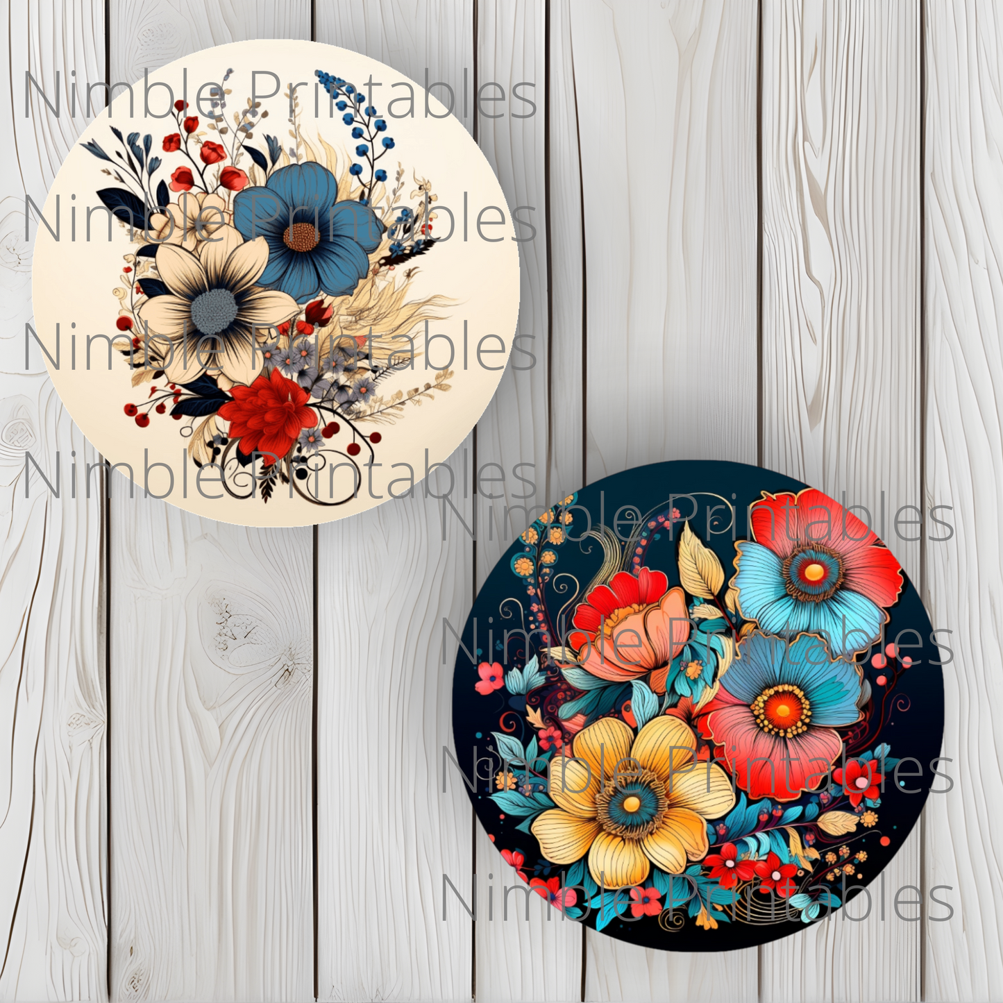 Boho Floral Car Coaster PNG, Floral, Car Coaster PNG, Boho PNG, Instant Downloads Sublimation Design Car Accessories