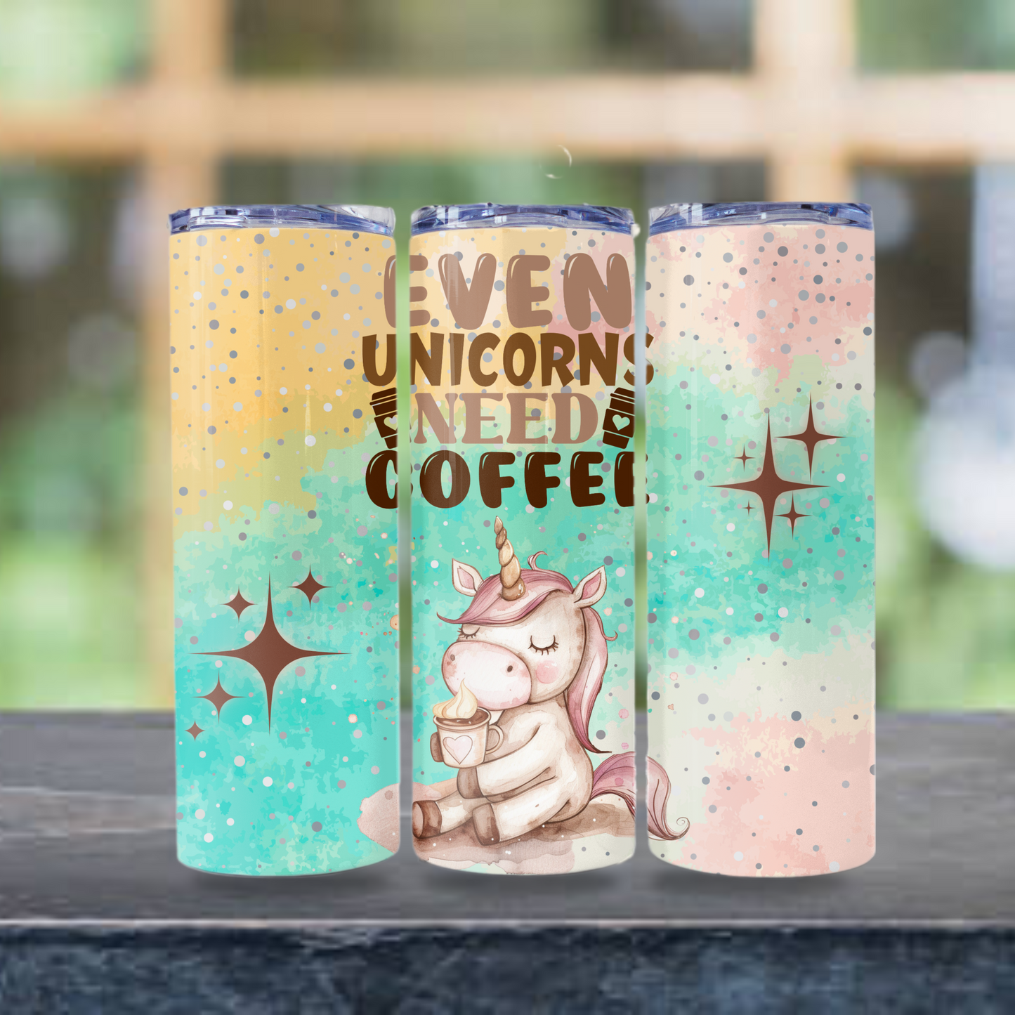 Unicorn Tumbler Wrap Design 20z Tumbler Digital Download PNG Digital File Sublimation Coffee PNG, Unicorn PNG, Pink PNG