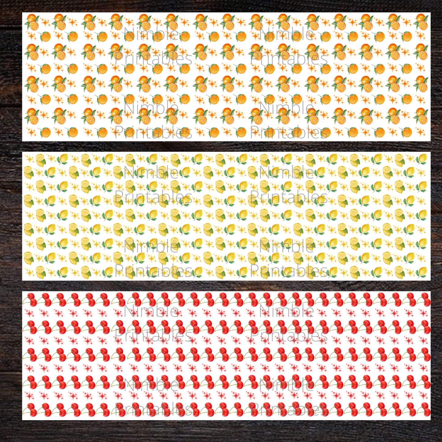 Fruit Pen Wraps Bundle PNG , Pen Wrap PNG, Lemon PNG, Passion Fruit png, Transparent Background, Digital Downloads, Instant Download