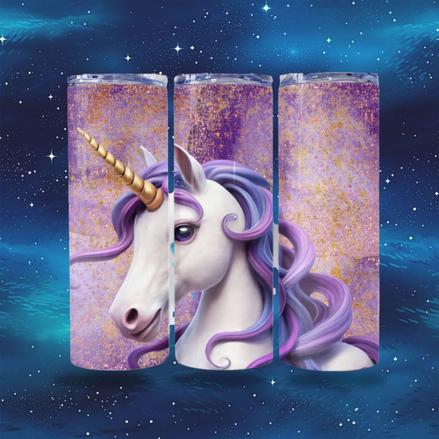 Unicorn Tumbler Wrap 20z Tumbler Customized Tumbler Sublimation Design Digital Download PNG Purple Tumbler Wrap Cute Tumbler Wrap