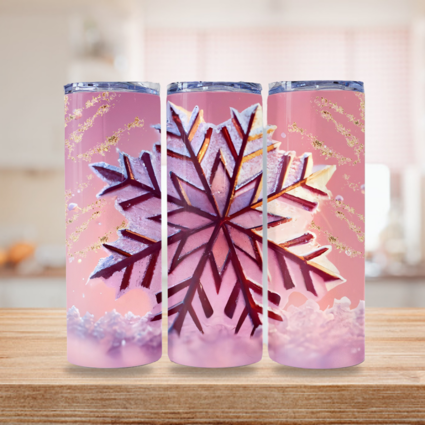 Christmas Tumbler Snowflake Wrap, Design 20z Tumbler Digital Download PNG, Digital File Sublimation Tumbler Wrap Snowflake PNG Christmas PNG