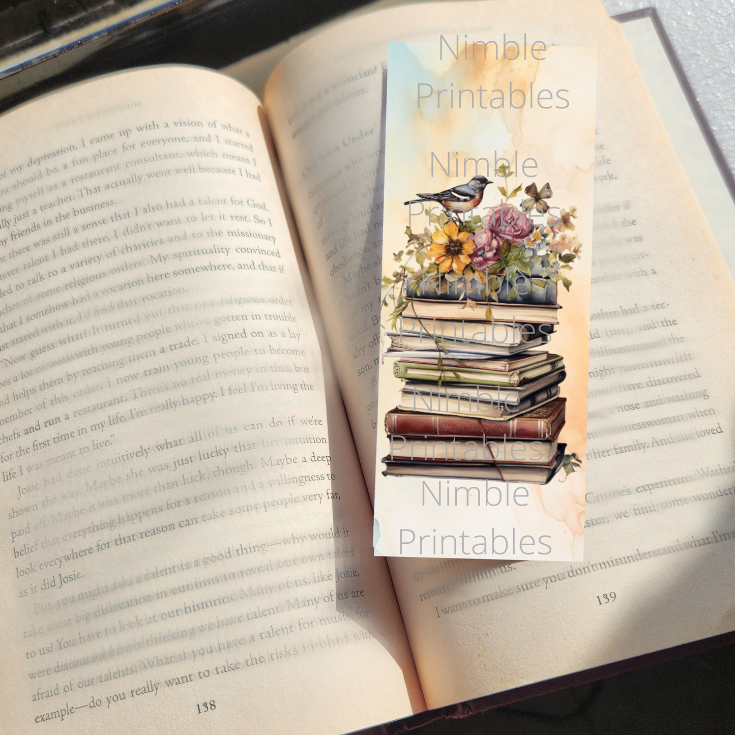Cute Bookmarks Bundle, Printable Bookmarks, Digital Downloads, Watercolor Bookmark, 35 PNG and 35 JPG Bookmark Sublimation