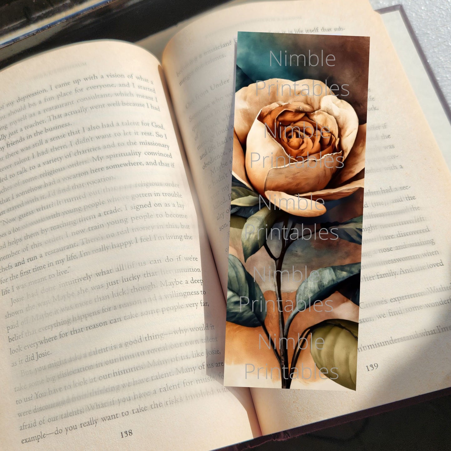 Printable Bookmarks Bundle Vintage Floral, Digital Download, Printable Bookmark Set, 25 PNG and 25 JPG Bookmark Sublimation