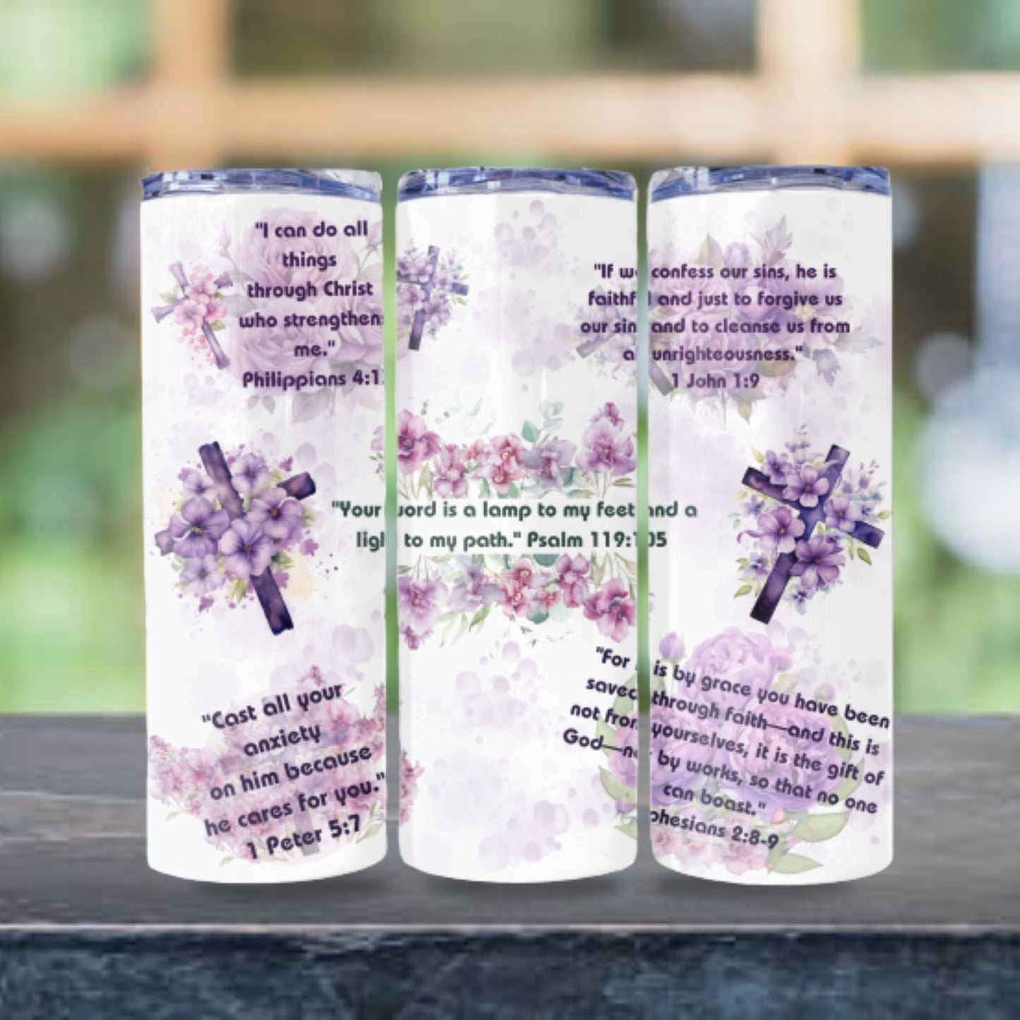Religious Tumbler Wrap 20z Skinny Tumbler Sublimation Design Digital Download PNG Floral Tumbler Wrap Christian Tumbler Wrap