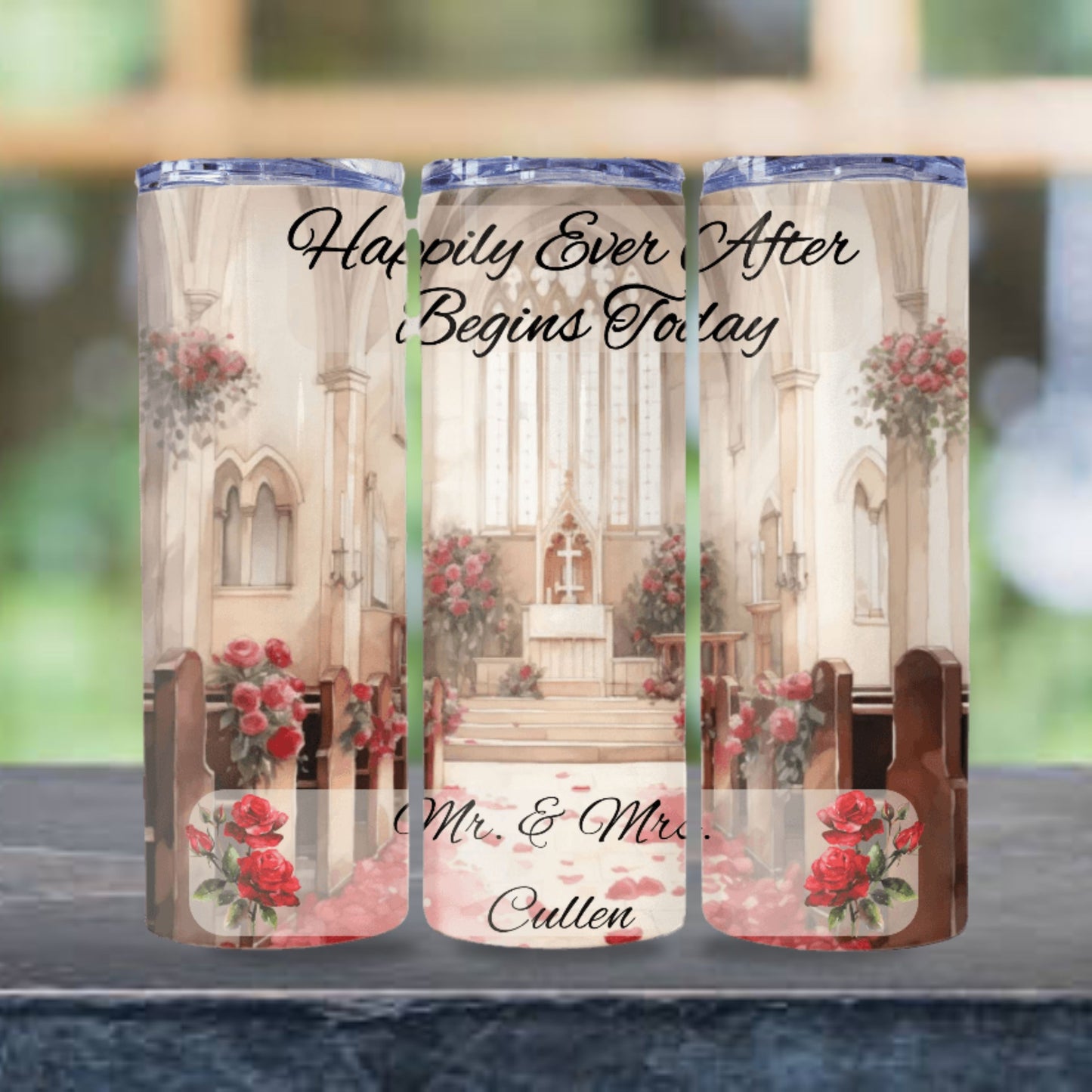 Wedding Tumbler Wrap 20z Skinny Tumbler Sublimation Design Digital Download PNG Bridal Tumbler Wrap Floral Tumbler Wrap