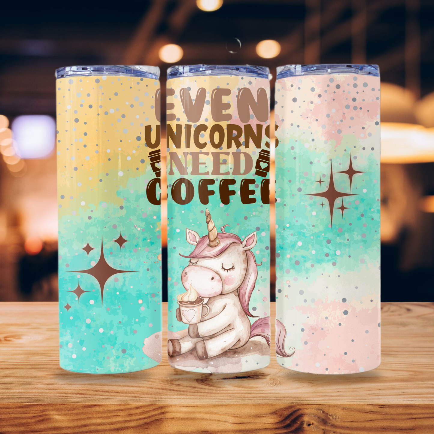 Unicorn Tumbler Wrap Design 20z Tumbler Digital Download PNG Digital File Sublimation Coffee PNG, Unicorn PNG, Pink PNG