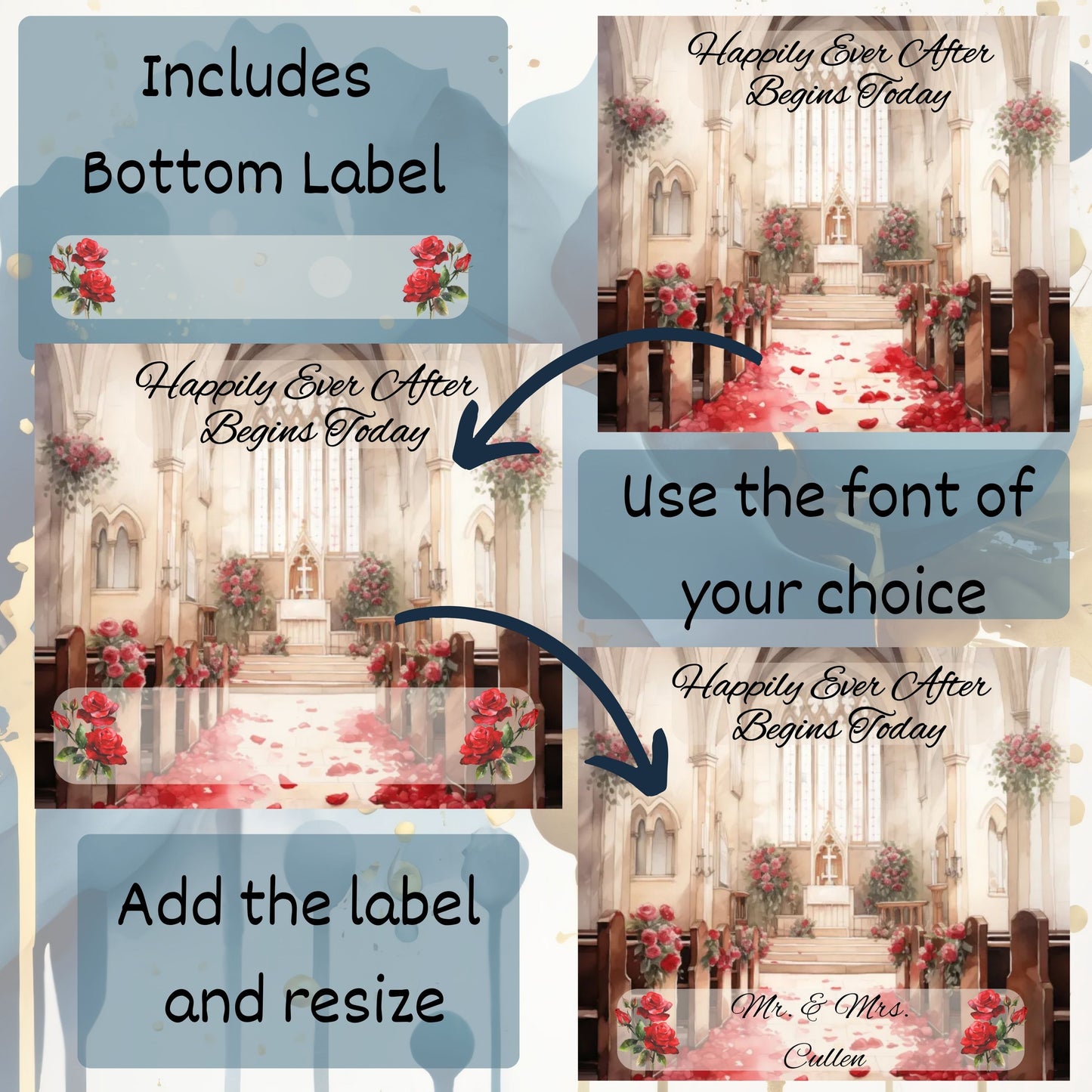 Wedding Tumbler Wrap 20z Skinny Tumbler Sublimation Design Digital Download PNG Bridal Tumbler Wrap Floral Tumbler Wrap