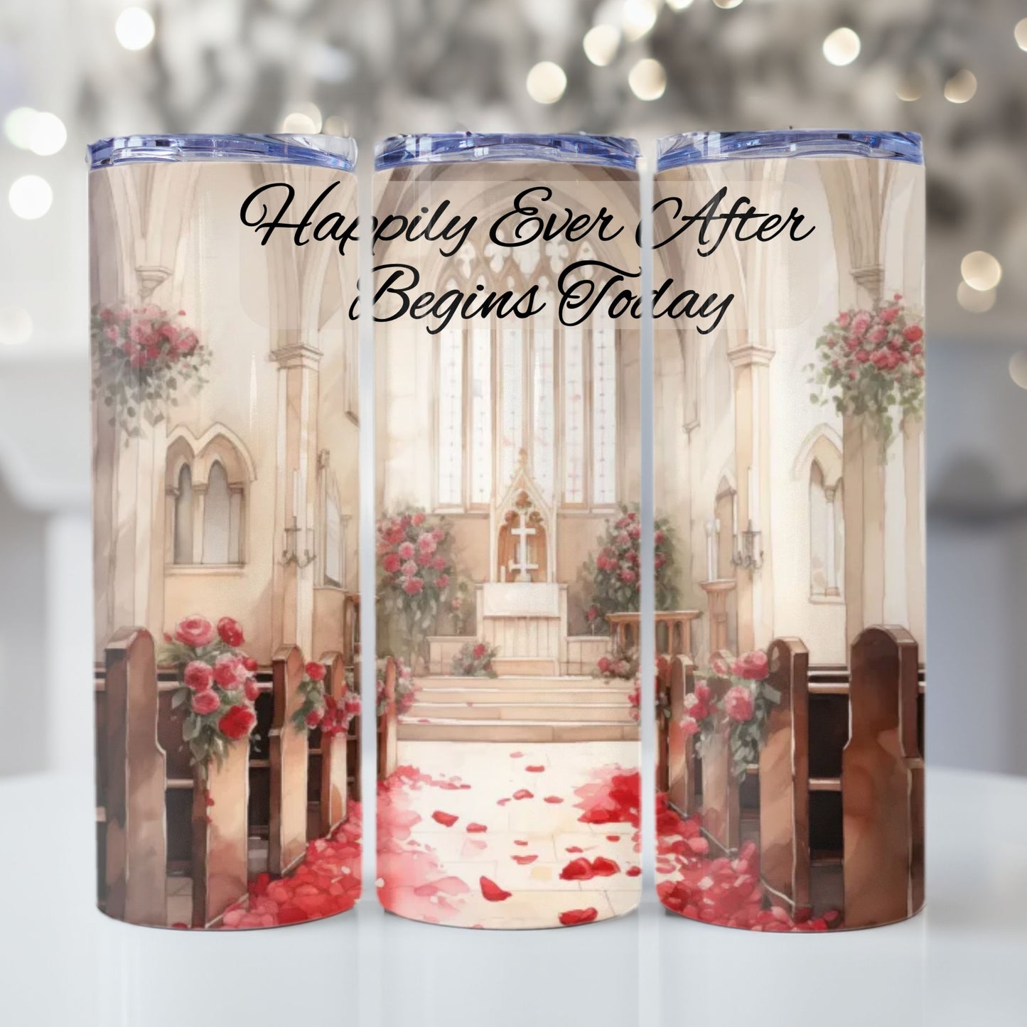Wedding Tumbler Wrap 20z Skinny Tumbler Sublimation Design Digital Download PNG Bridal Tumbler Wrap Floral Tumbler Wrap