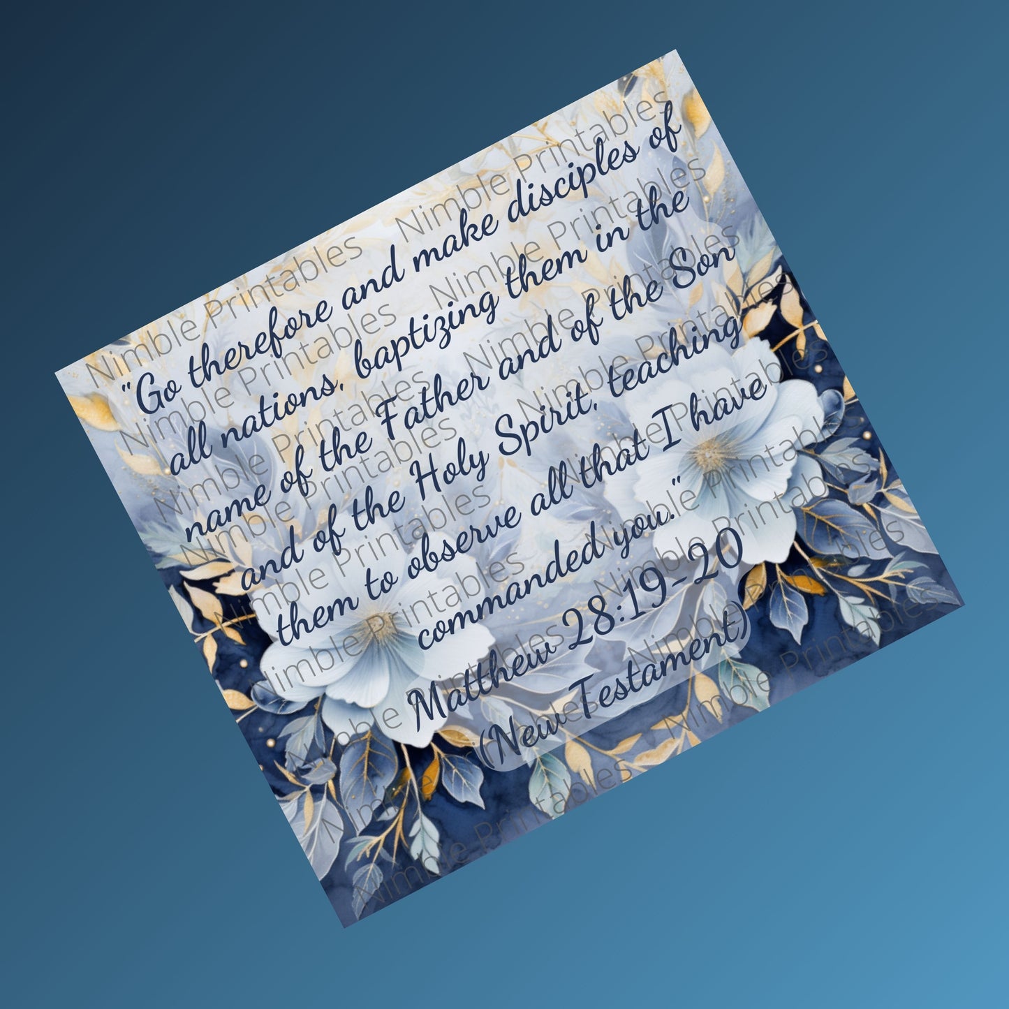 Religious Tumbler Wrap 20z Skinny Tumbler Sublimation Design Digital Download PNG. 9.2 x 8.3” Floral Tumbler Wrap Christian Tumbler Wrap