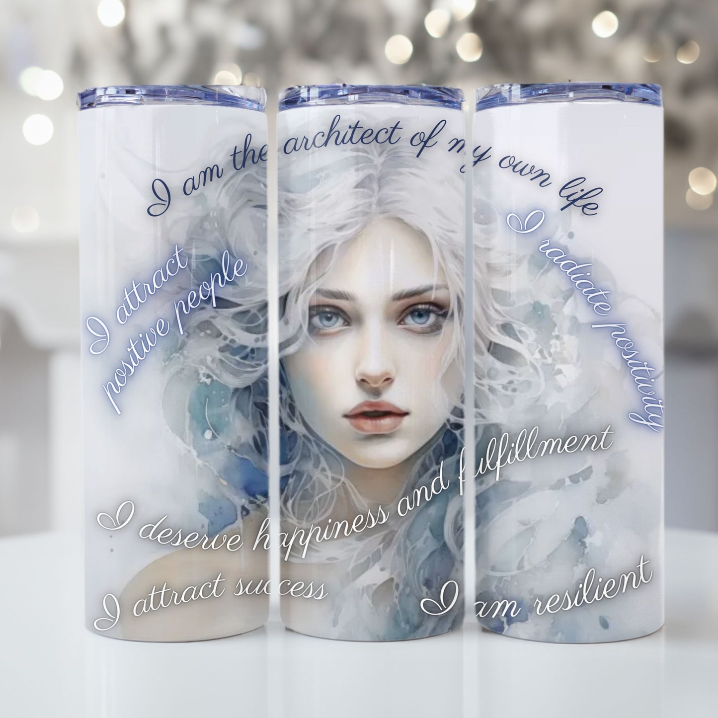 Motivational Quotes Tumbler Wrap Sublimation design 20z tumbler Positive Affirmations digital download PNG, Tumbler PNG