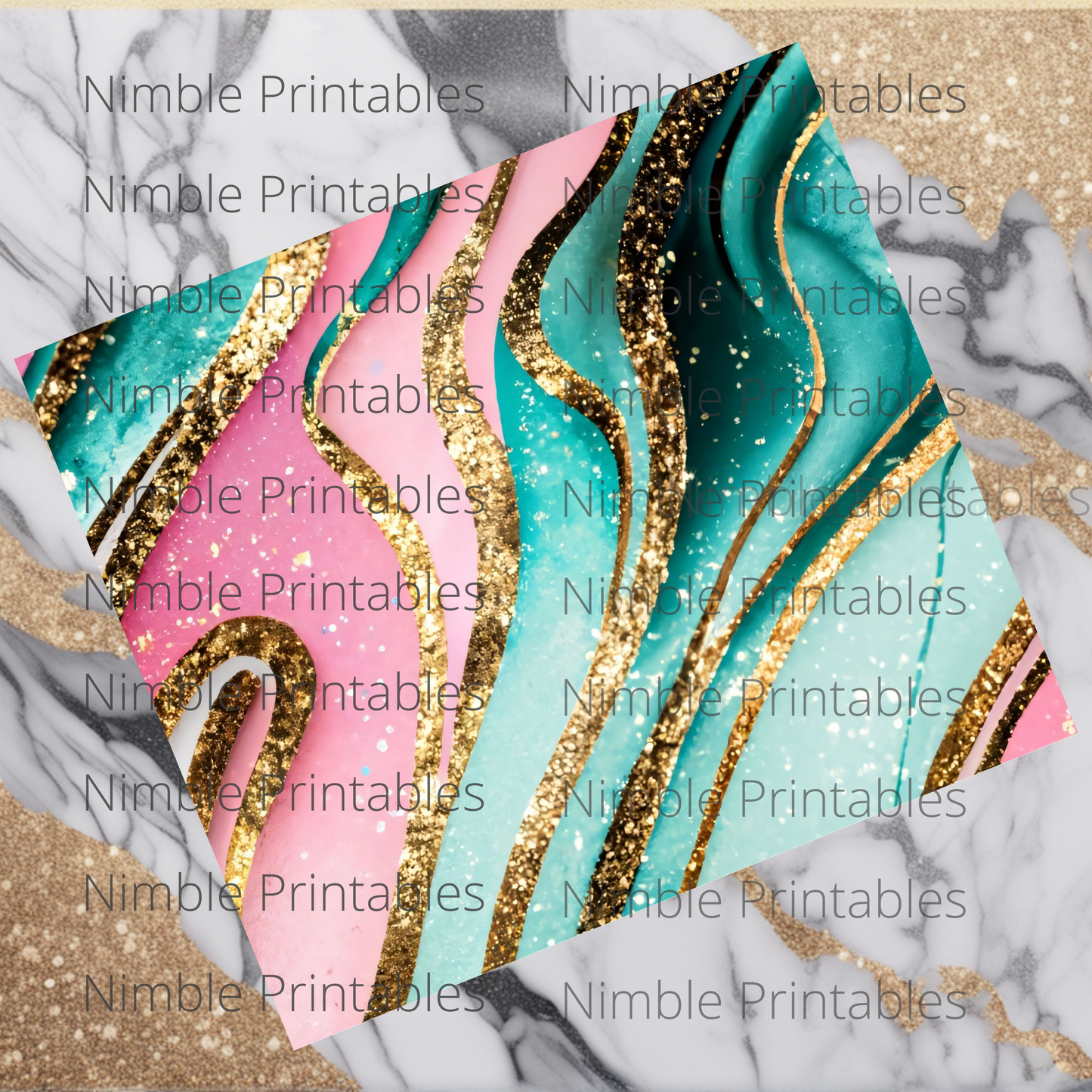 Pink & Gold Glitter Tumbler Wrap 20oz Skinny Tumbler Sublimation Design Digital Download PNG Colorful Vibrant Tumbler Design