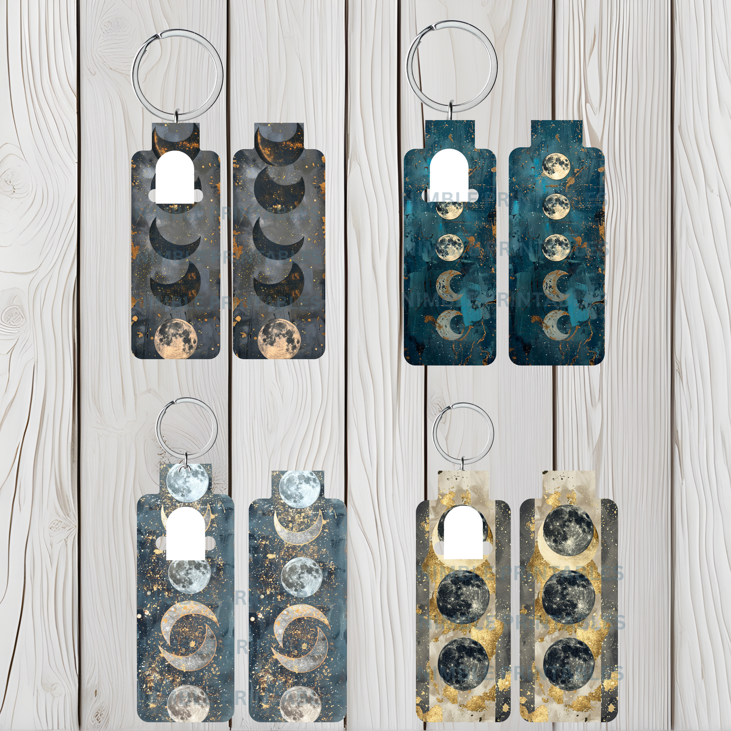 Moon Phase Earrings, Celestial Jewelry, Boho Chic Hanging Earrings, Unique Lunar Gift, Mystical Night Sky, Crescent Moon, Starry Design