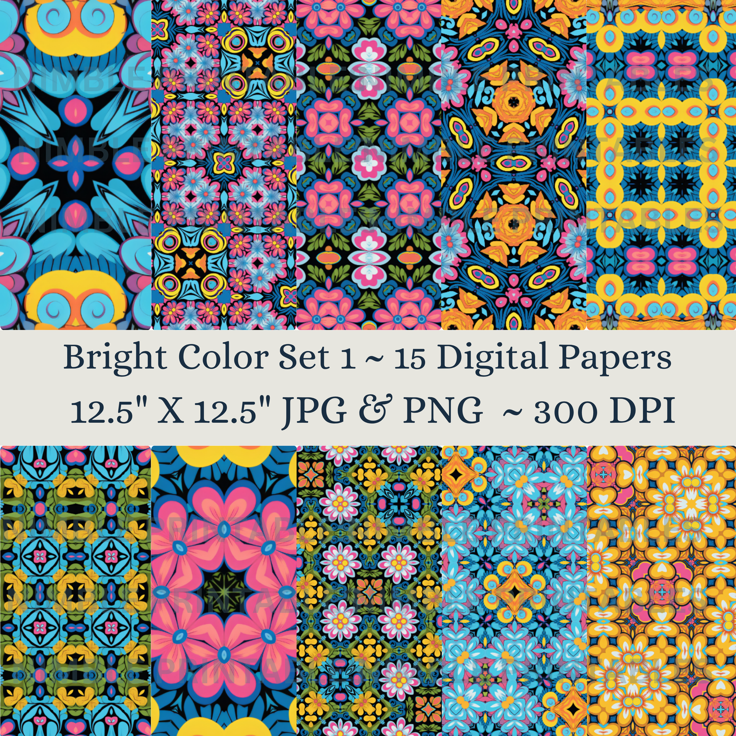 Colorful Background Digital Paper Pack Seamless Pattern Scrapbook Paper Digital Download, Digital Paper Pattern