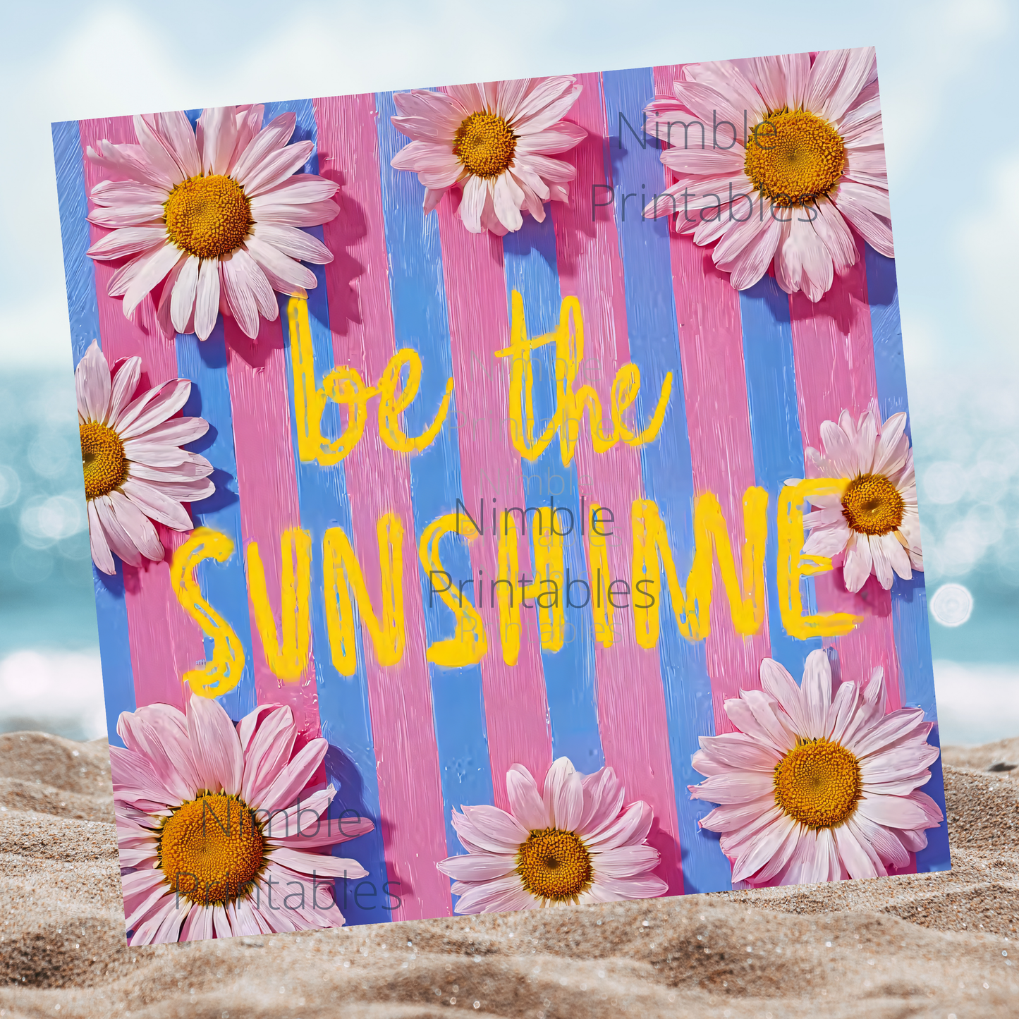 Be the Sunshine PNG, Mental Health Png, Positive Quote Png, Daisy png, Sublimation Design Instant Digital Download